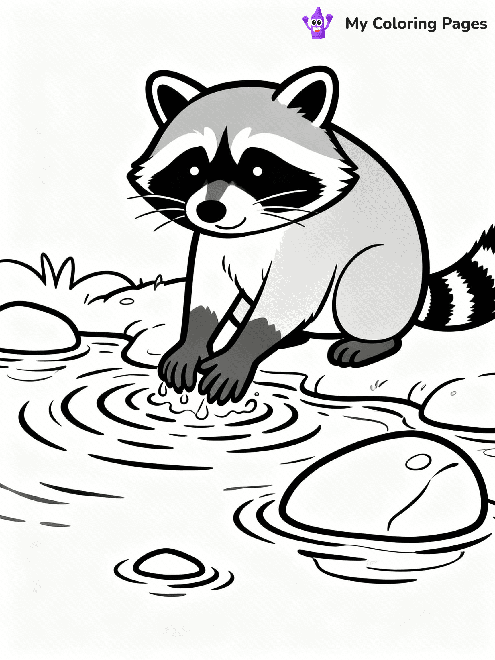 Raccoon Coloring Pages - 17