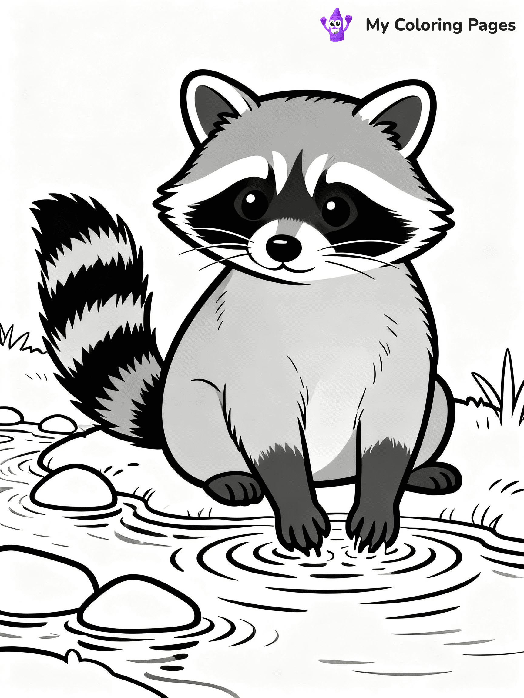 Raccoon Coloring Pages - 15