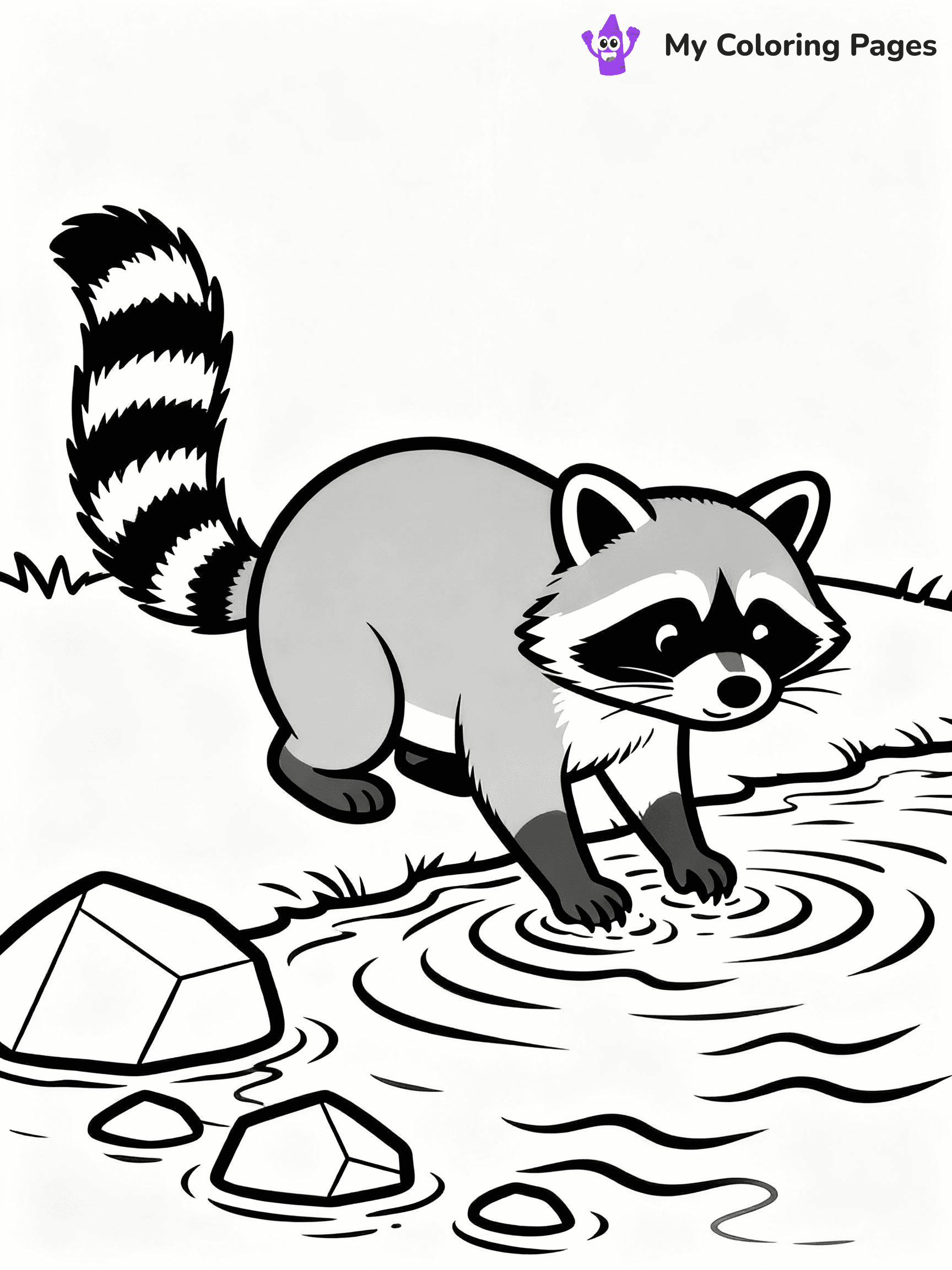 Raccoon Coloring Pages - 12