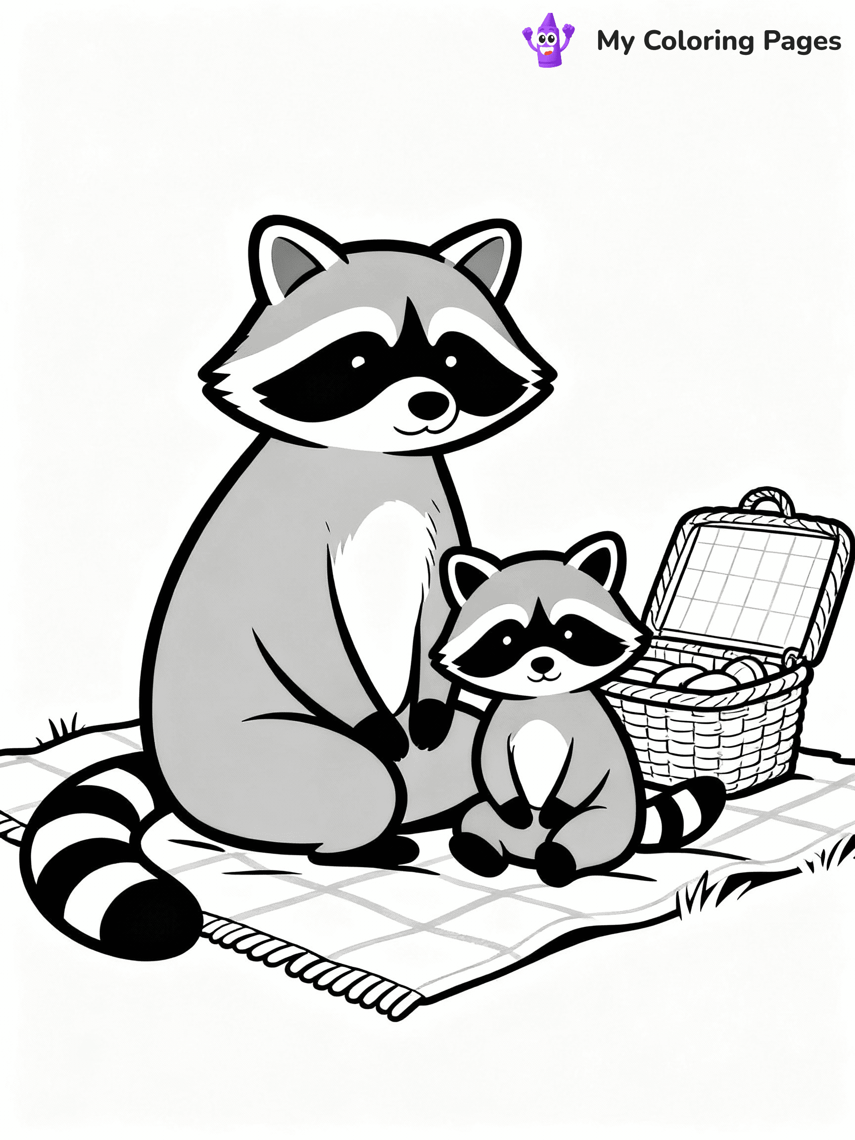 Raccoon Coloring Pages - 7