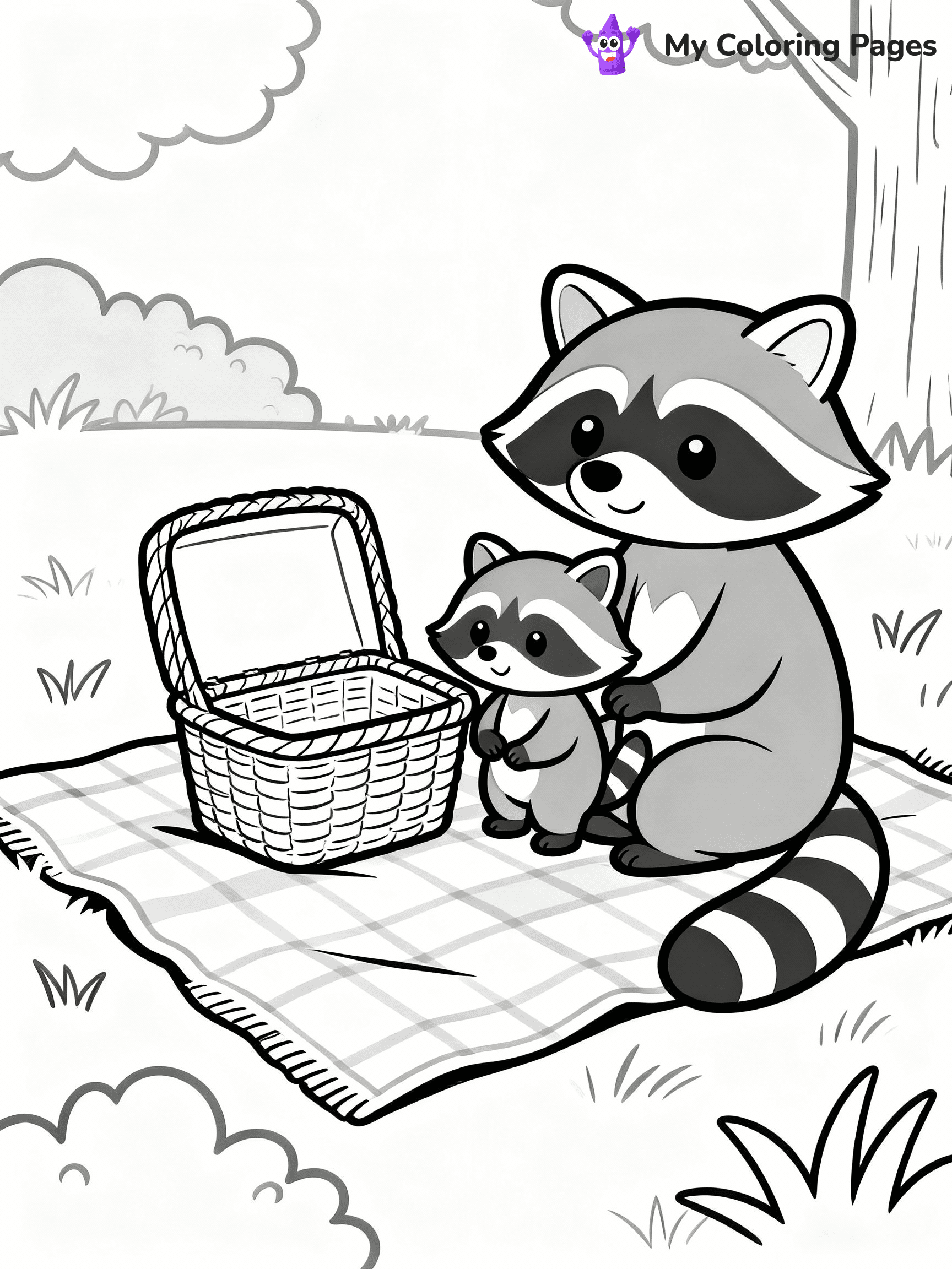 Raccoon Coloring Pages - 6