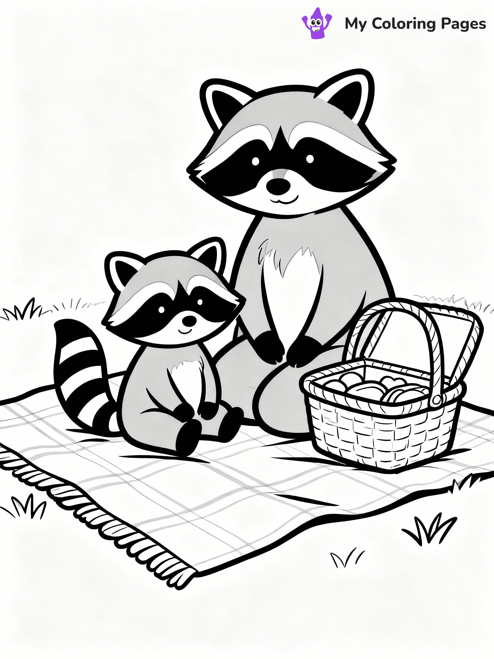 Raccoon Coloring Pages - 3