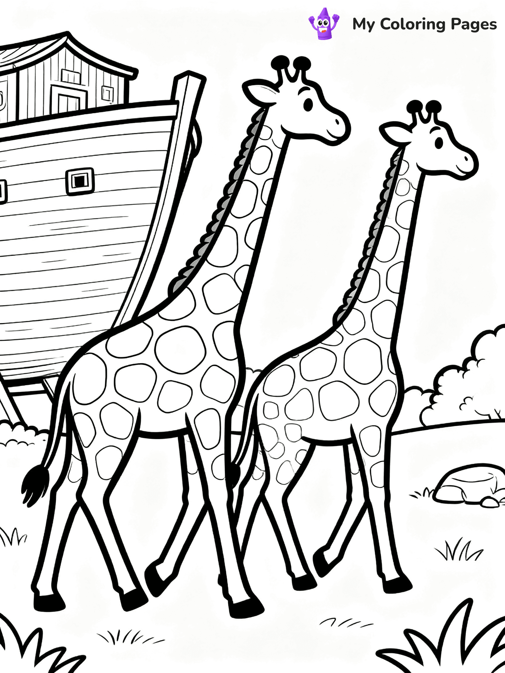 Preschool Noah's Ark Coloring Pages - 22