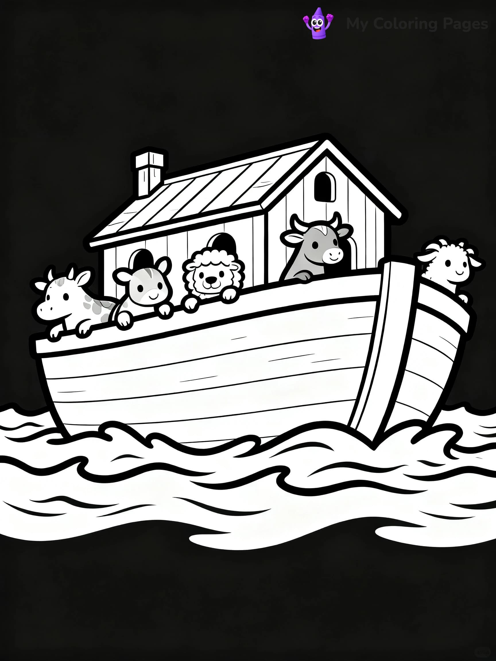Preschool Noah's Ark Coloring Pages - 15