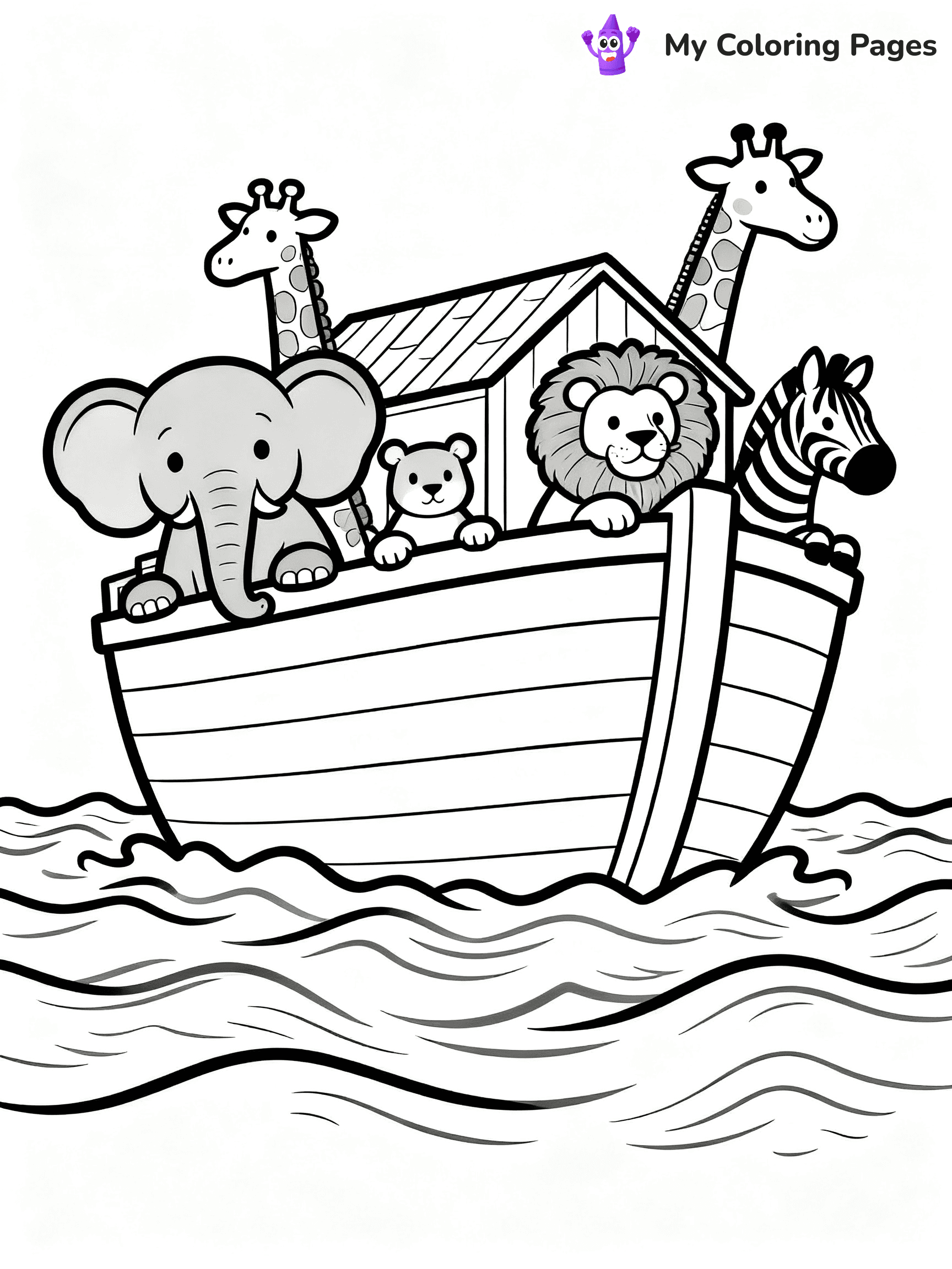 Preschool Noah's Ark Coloring Pages - 11