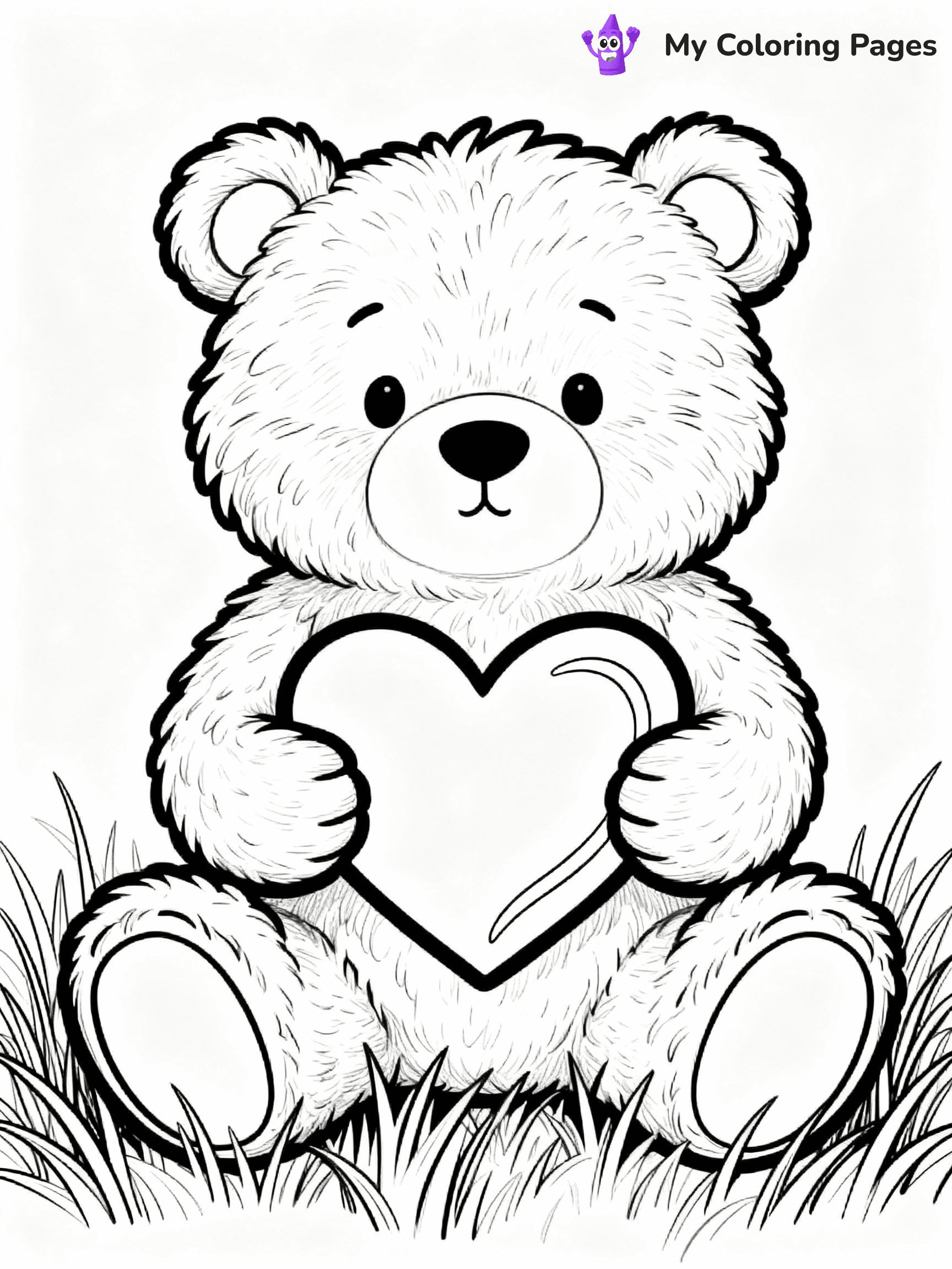 Teddy Bear Coloring Pages - 62