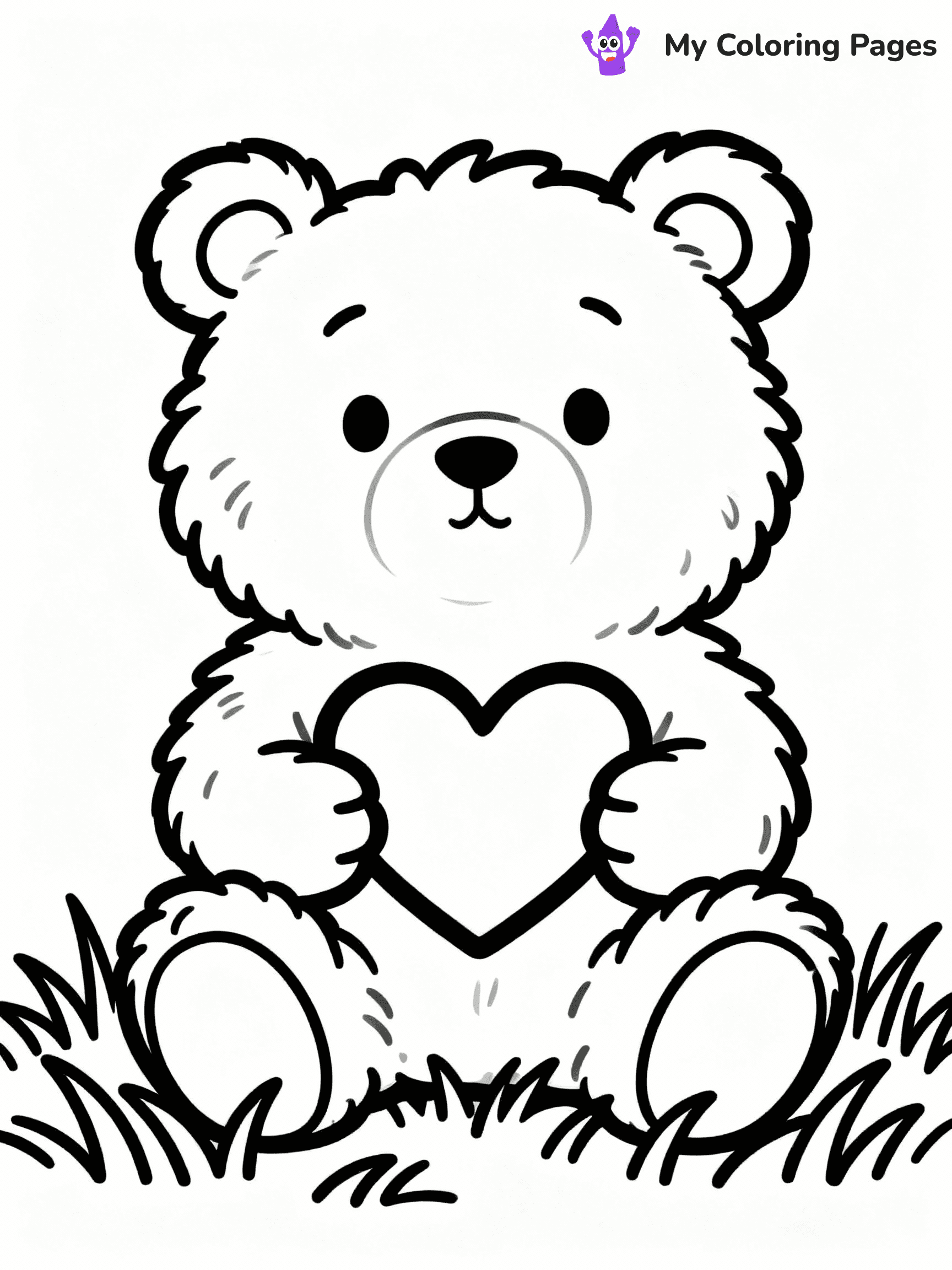 Teddy Bear Coloring Pages - 54