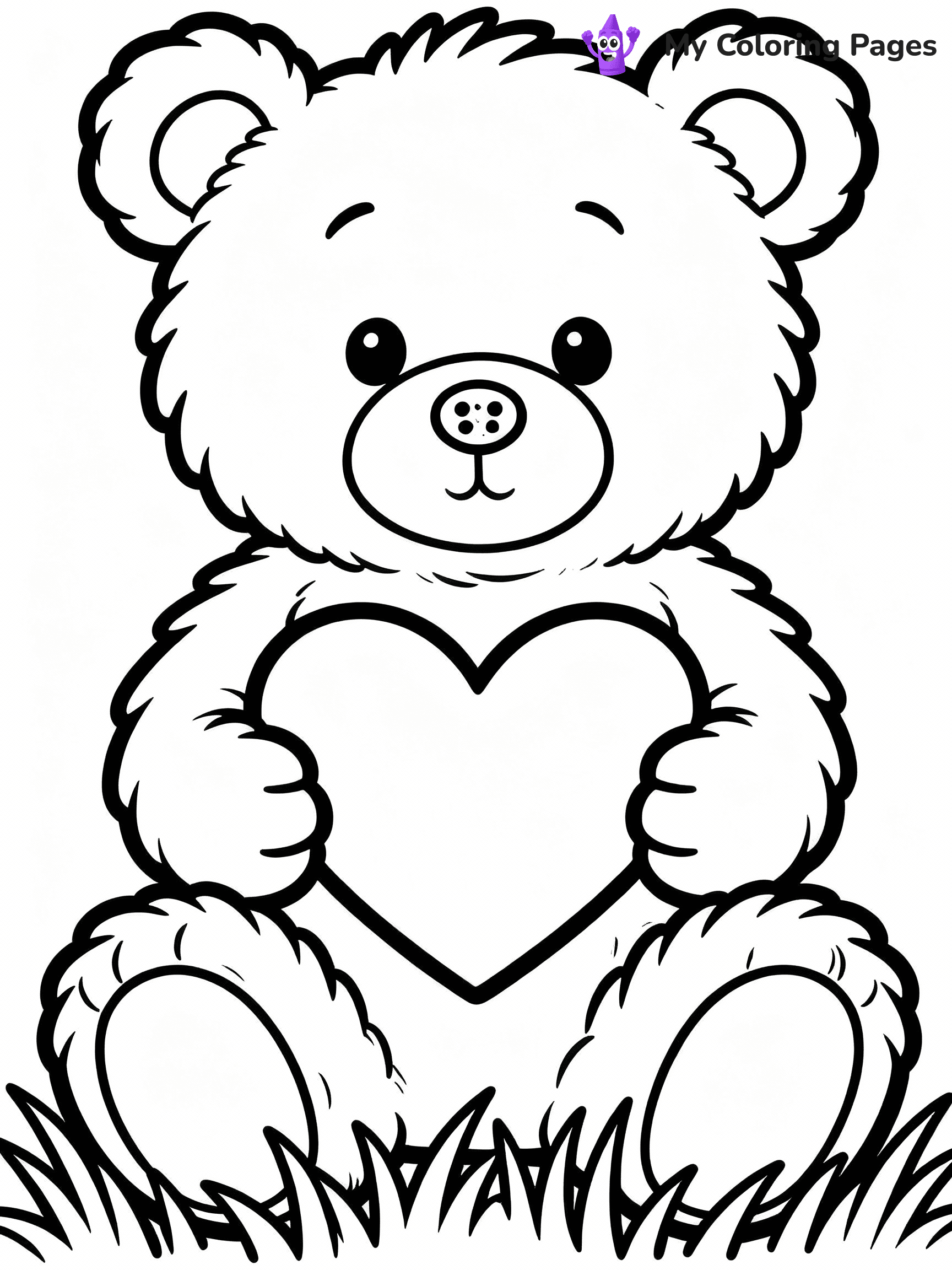 Teddy Bear Coloring Pages - 53