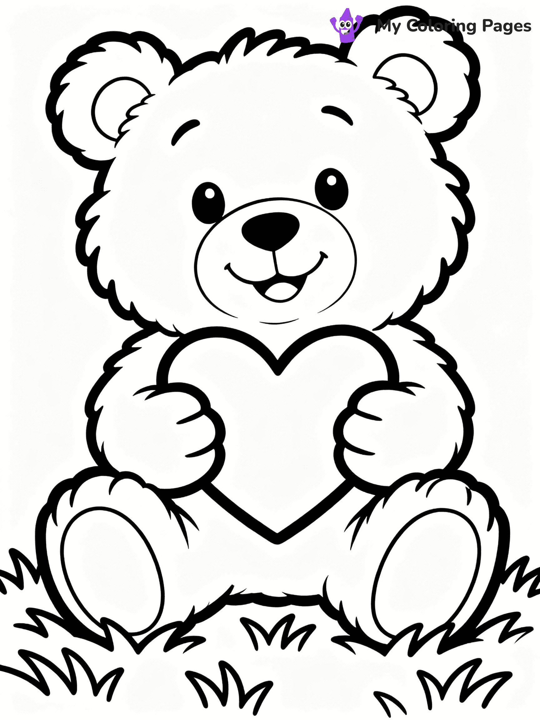Teddy Bear Coloring Pages - 49