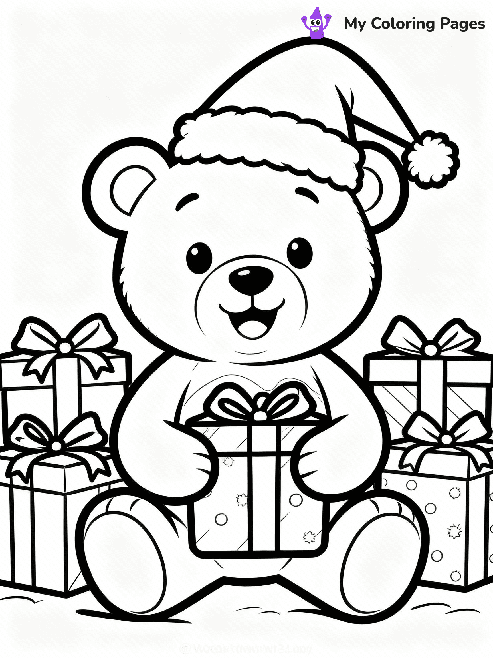Teddy Bear Coloring Pages - 47
