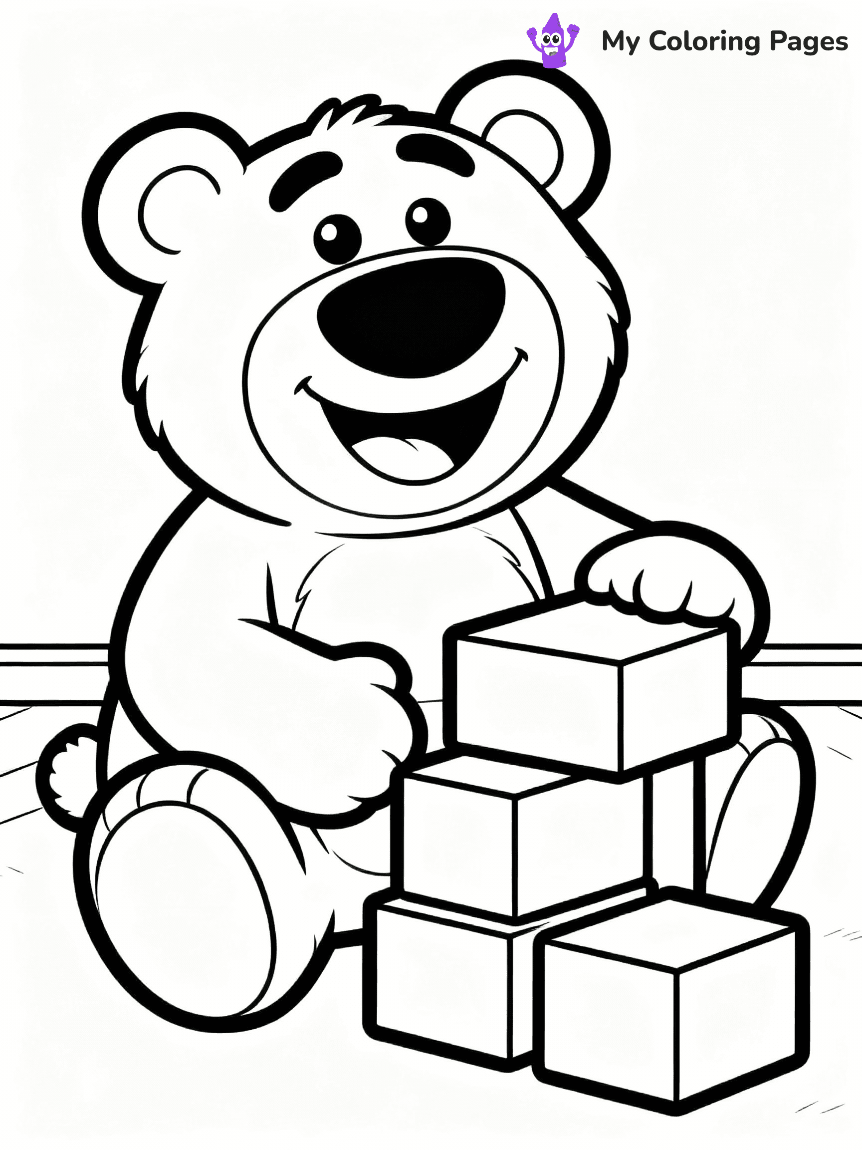 Teddy Bear Coloring Pages - 17