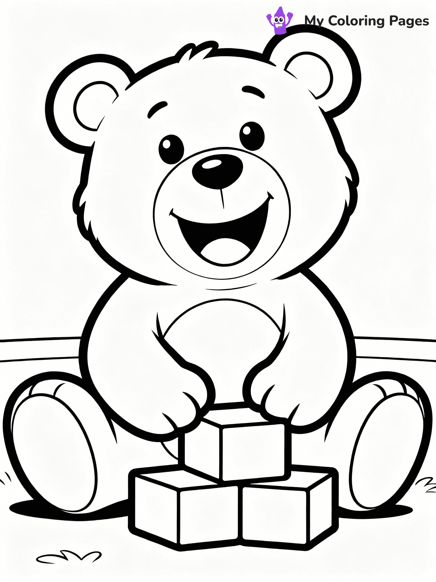 Teddy Bear Coloring Pages - 16