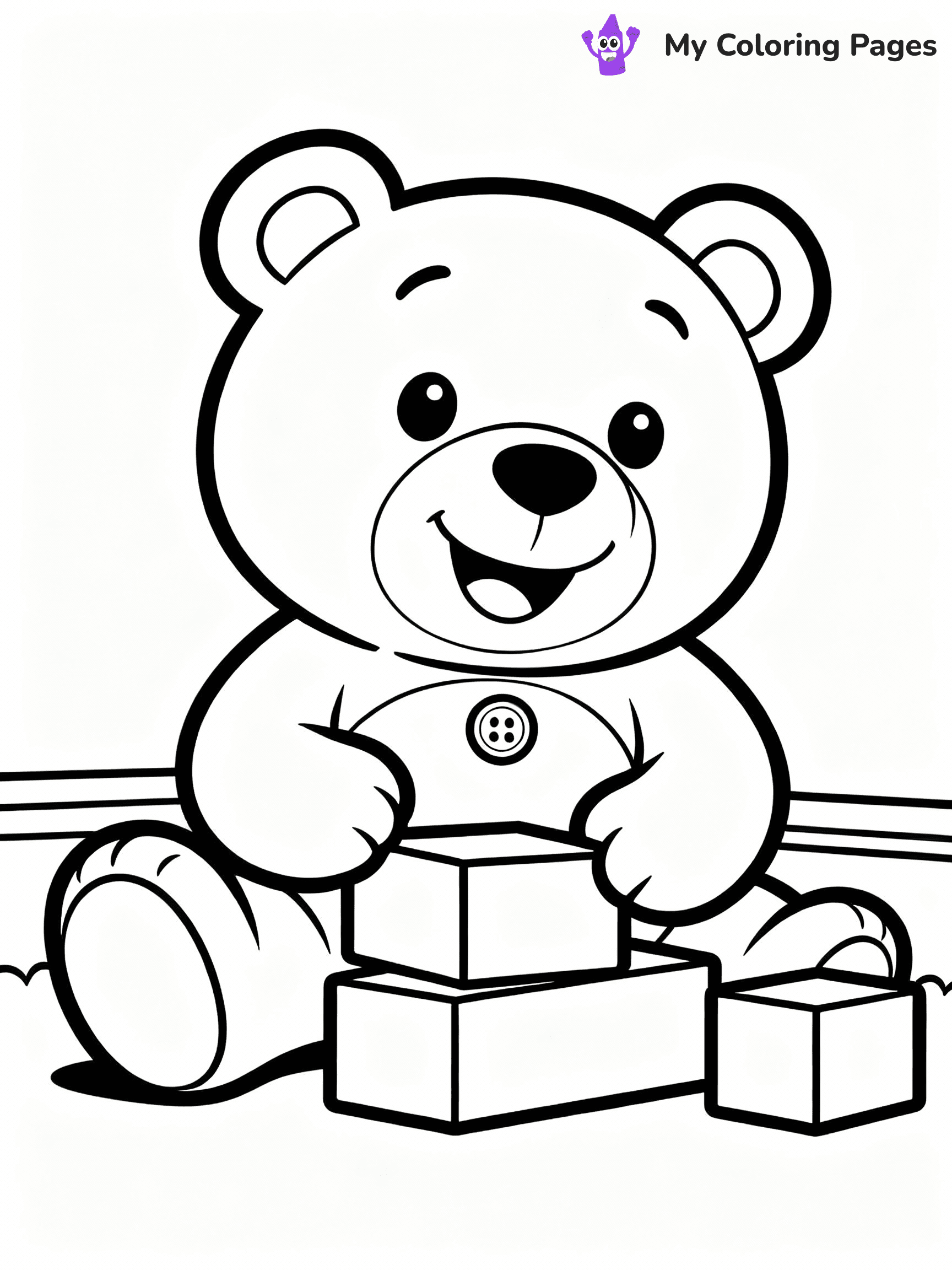Teddy Bear Coloring Pages - 15