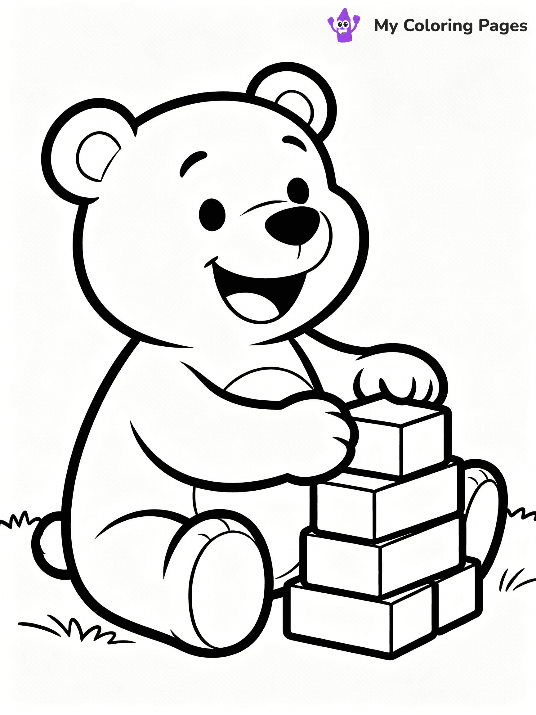 Teddy Bear Coloring Pages - 12