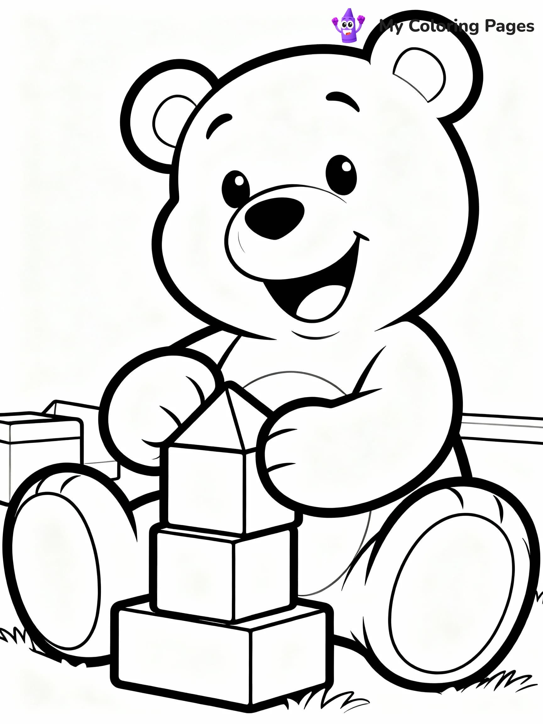Teddy Bear Coloring Pages - 8