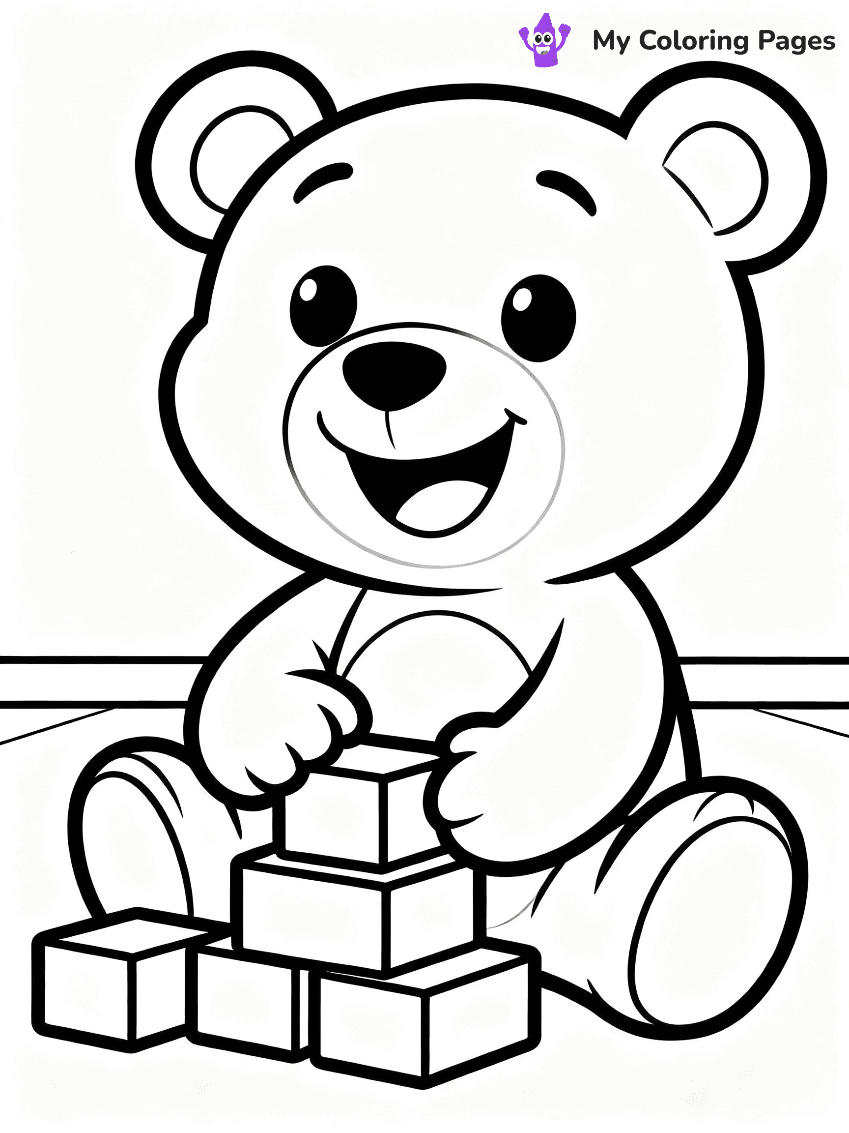 Teddy Bear Coloring Pages - 7