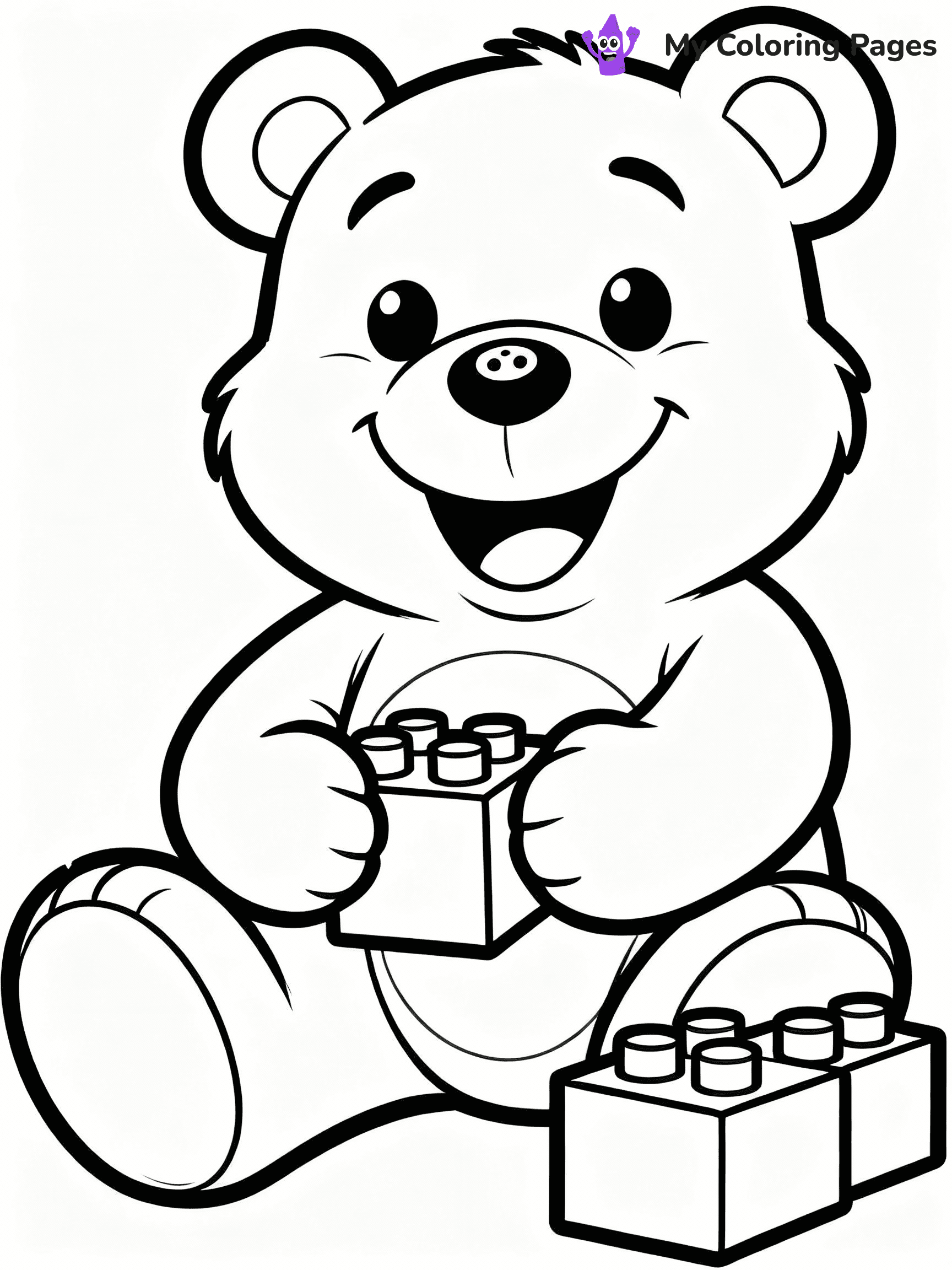 Teddy Bear Coloring Pages - 6