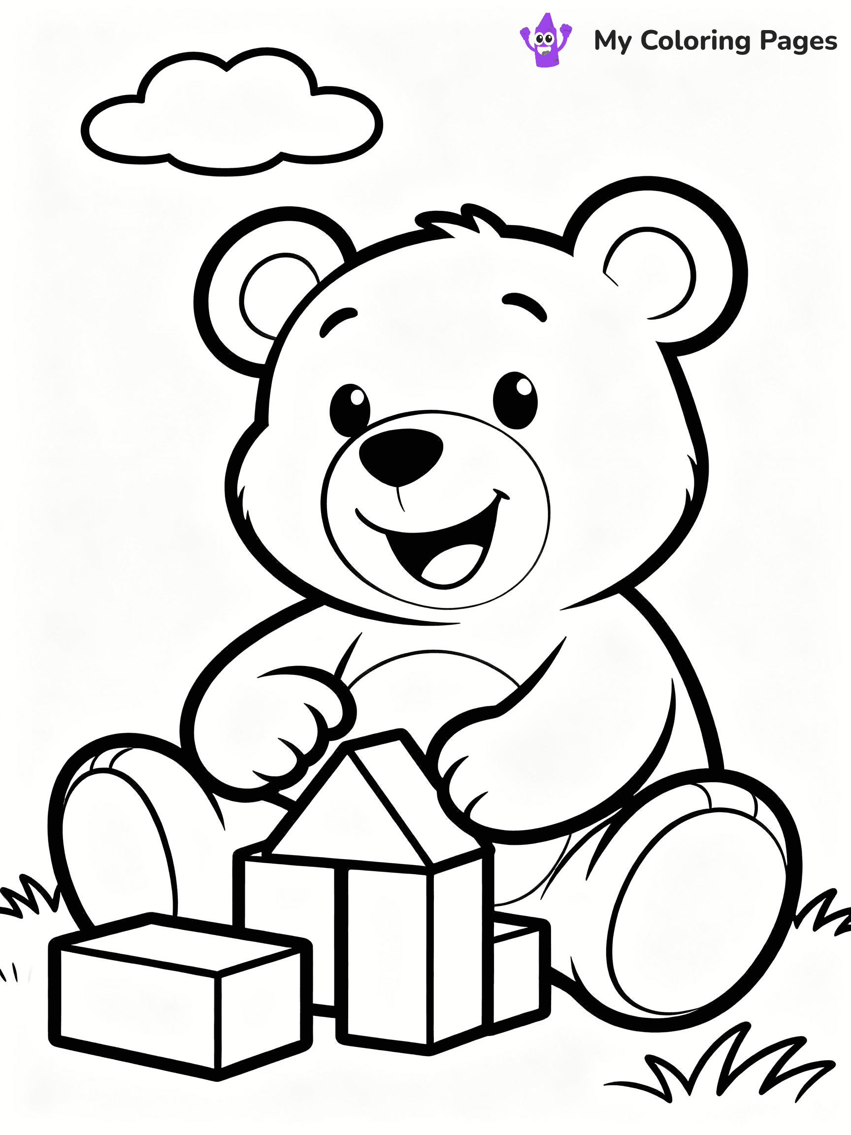 Teddy Bear Coloring Pages - 5