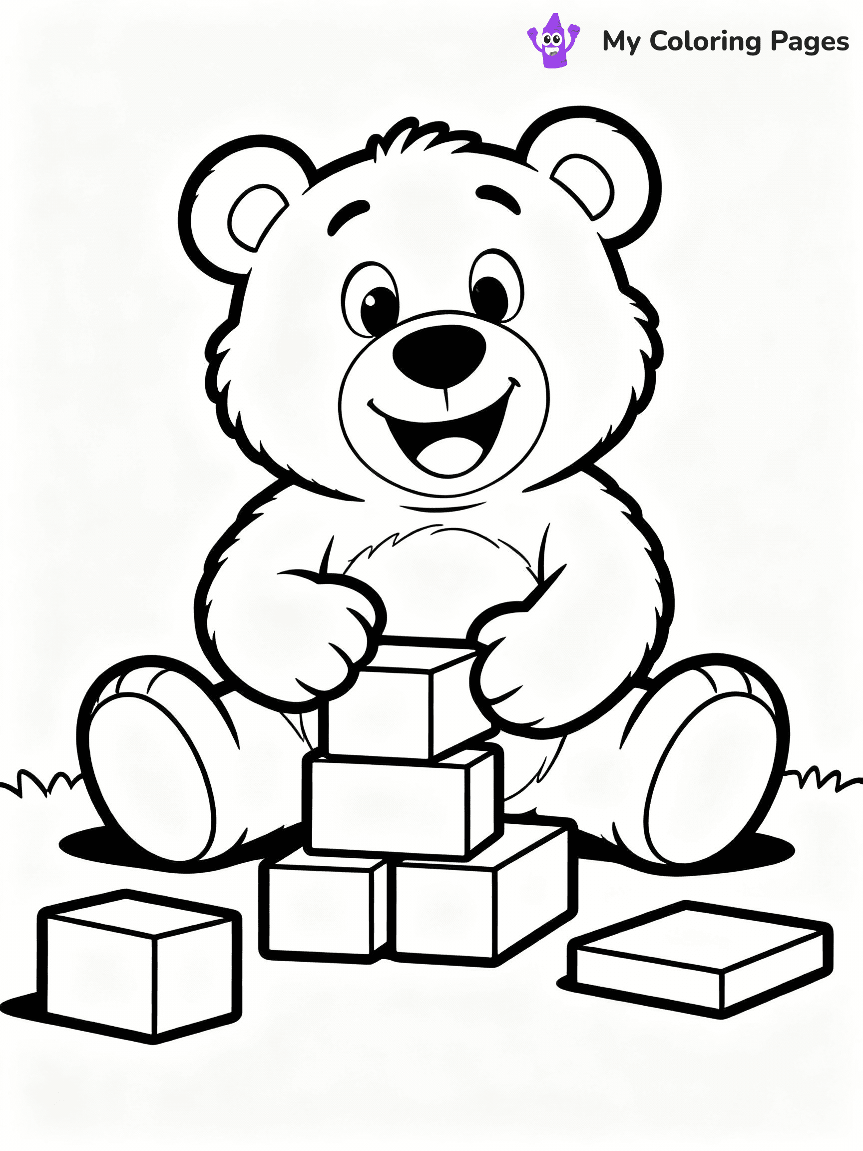 Teddy Bear Coloring Pages - 4