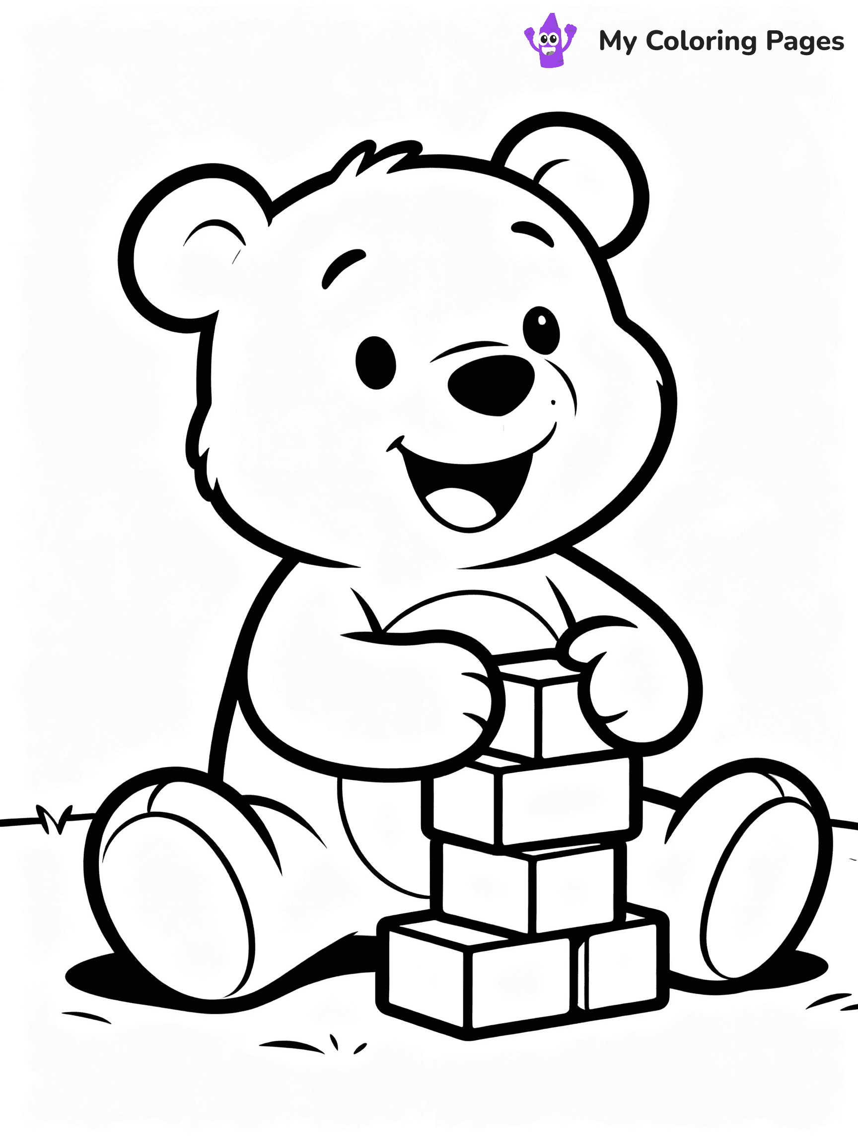 Teddy Bear Coloring Pages - 3