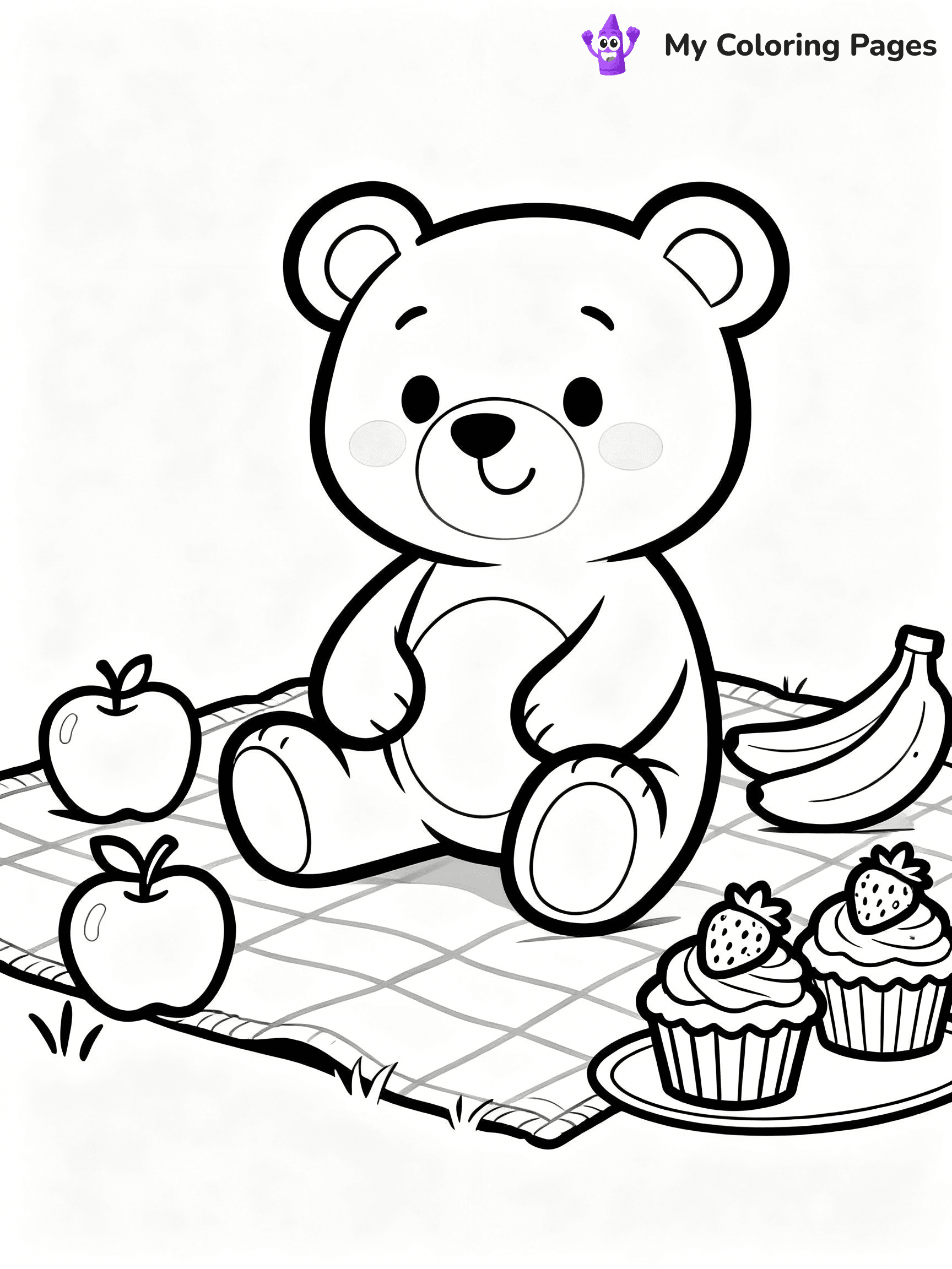 Teddy Bear Coloring Pages - 2