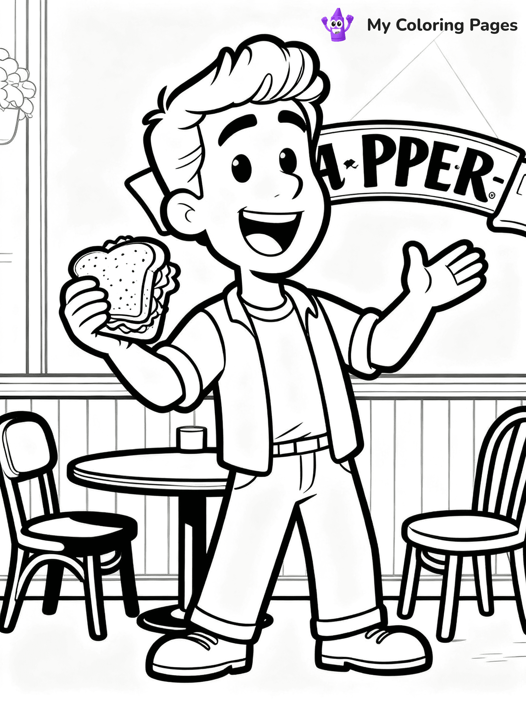 Friends Coloring Pages - 16