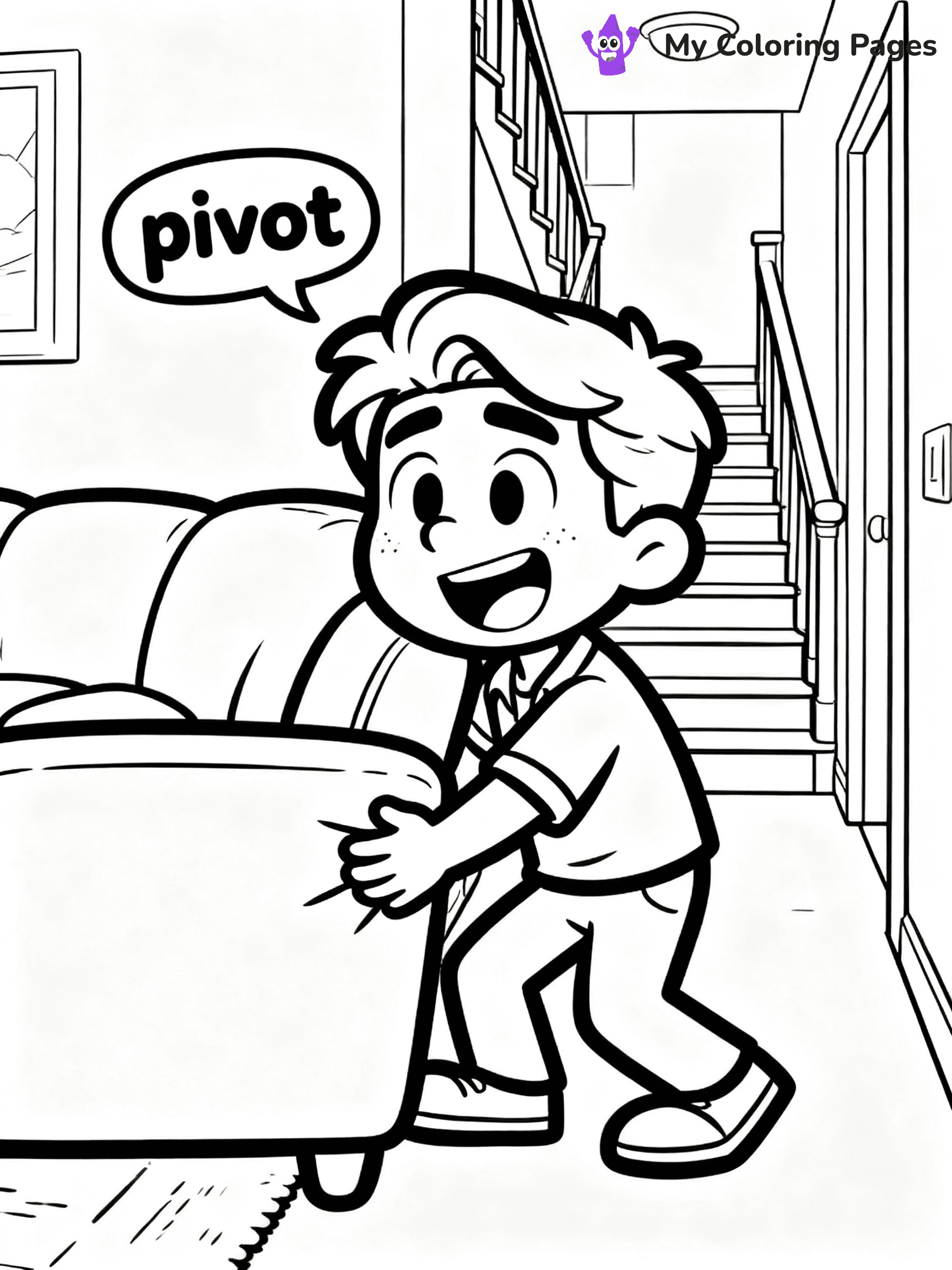 Friends Coloring Pages - 7