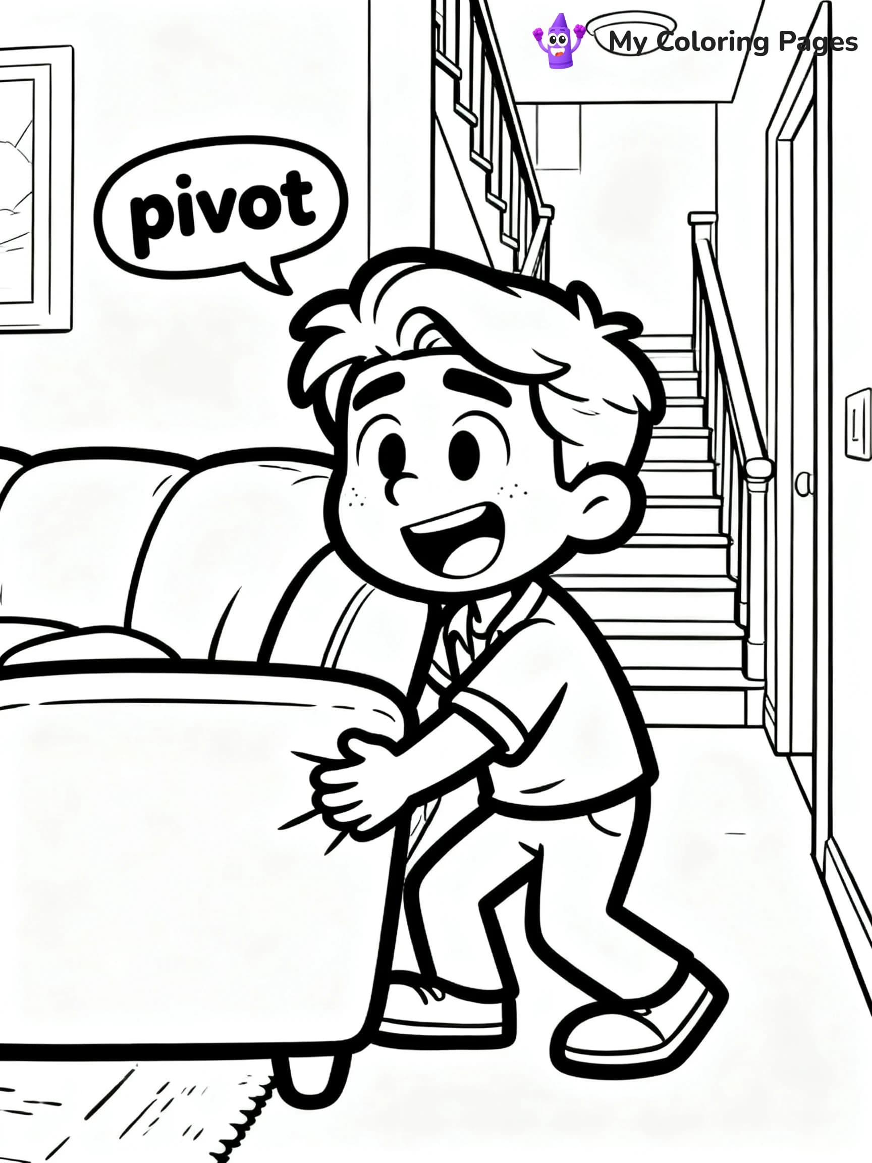Friends Coloring Pages - 7