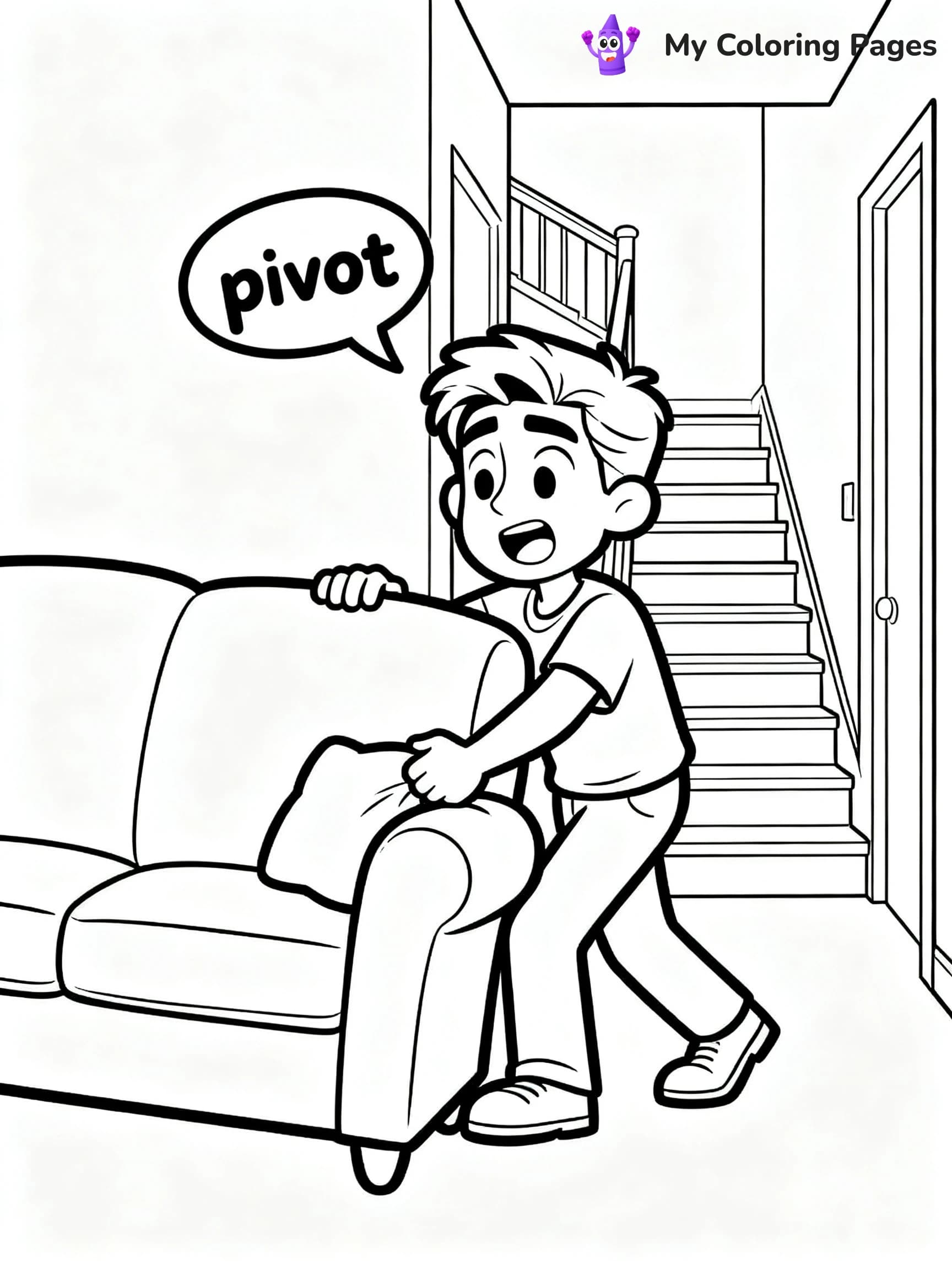 Friends Coloring Pages - 4