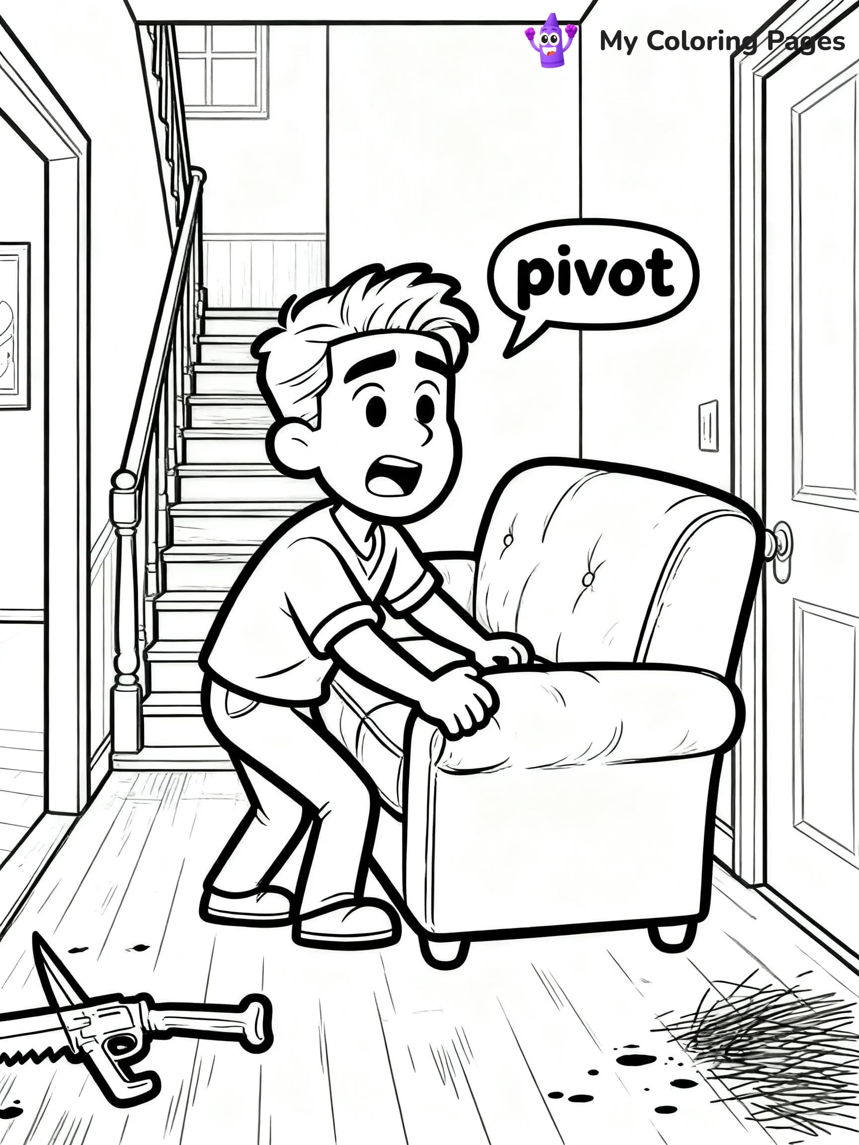 Friends Coloring Pages - 2