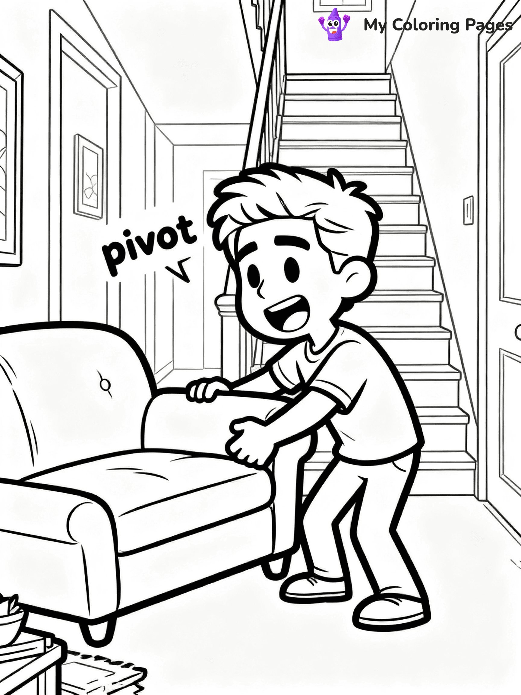 Friends Coloring Pages - 1