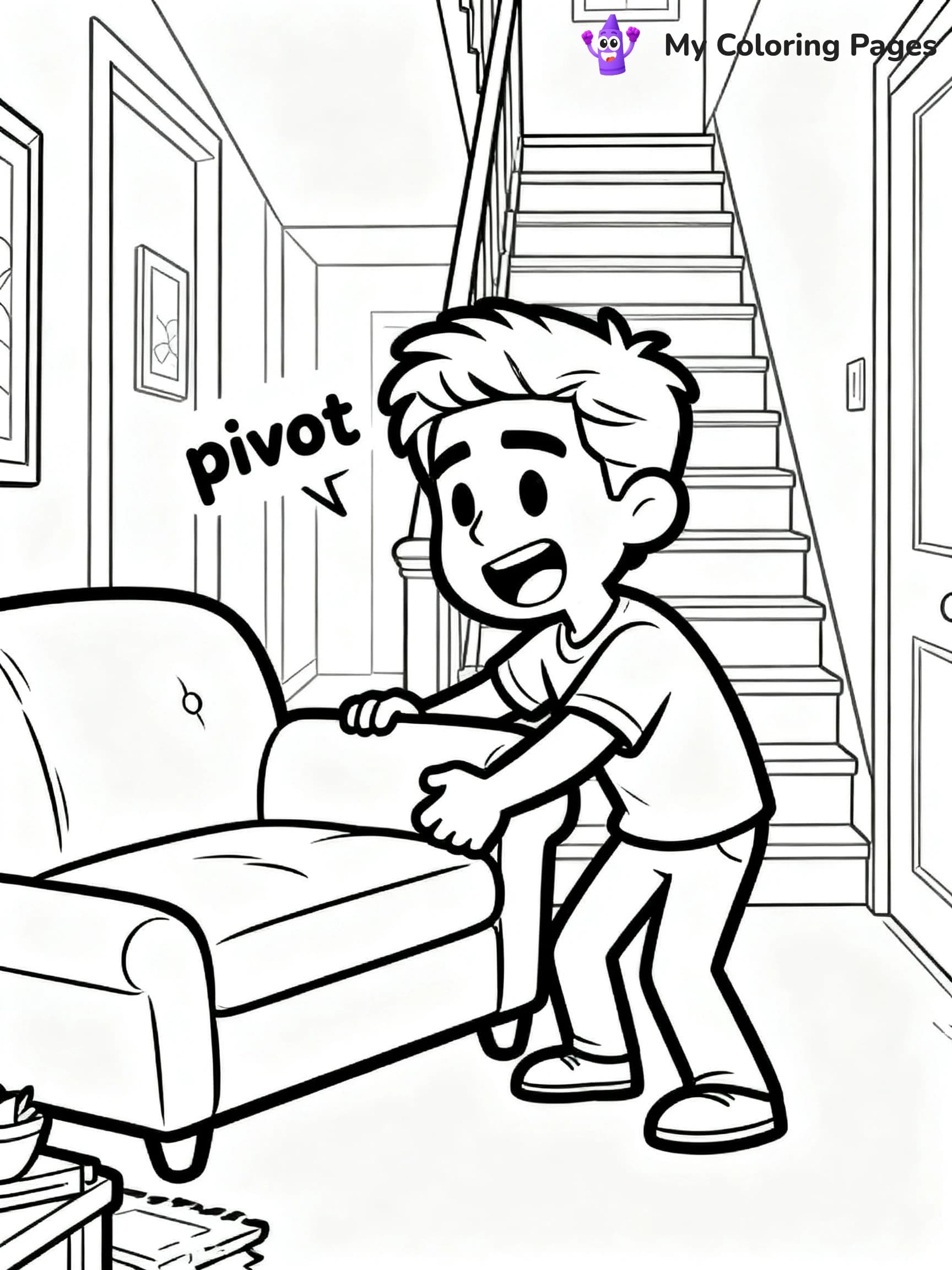 Friends Coloring Pages - 1