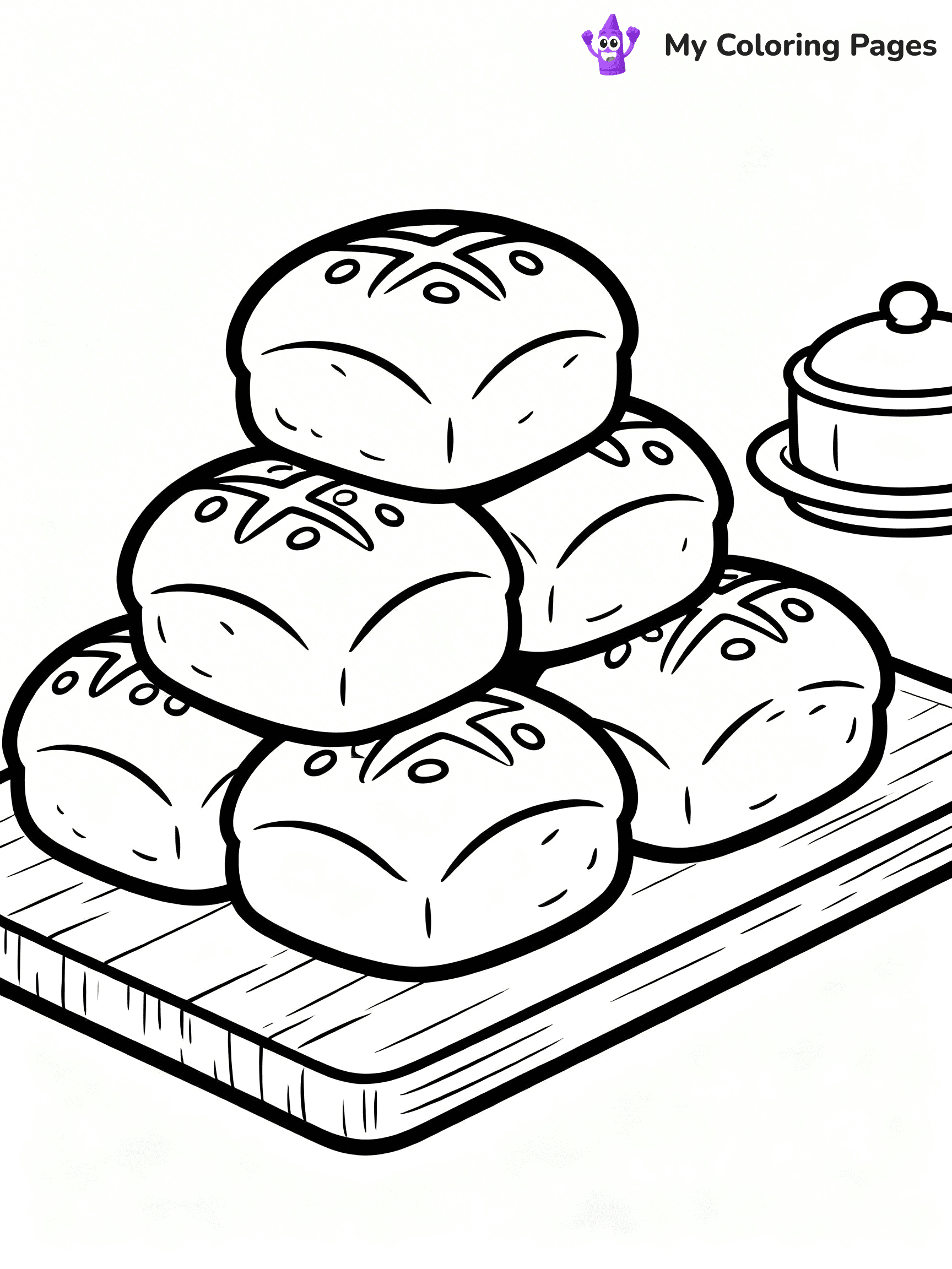 Bread Coloring Pages - 8