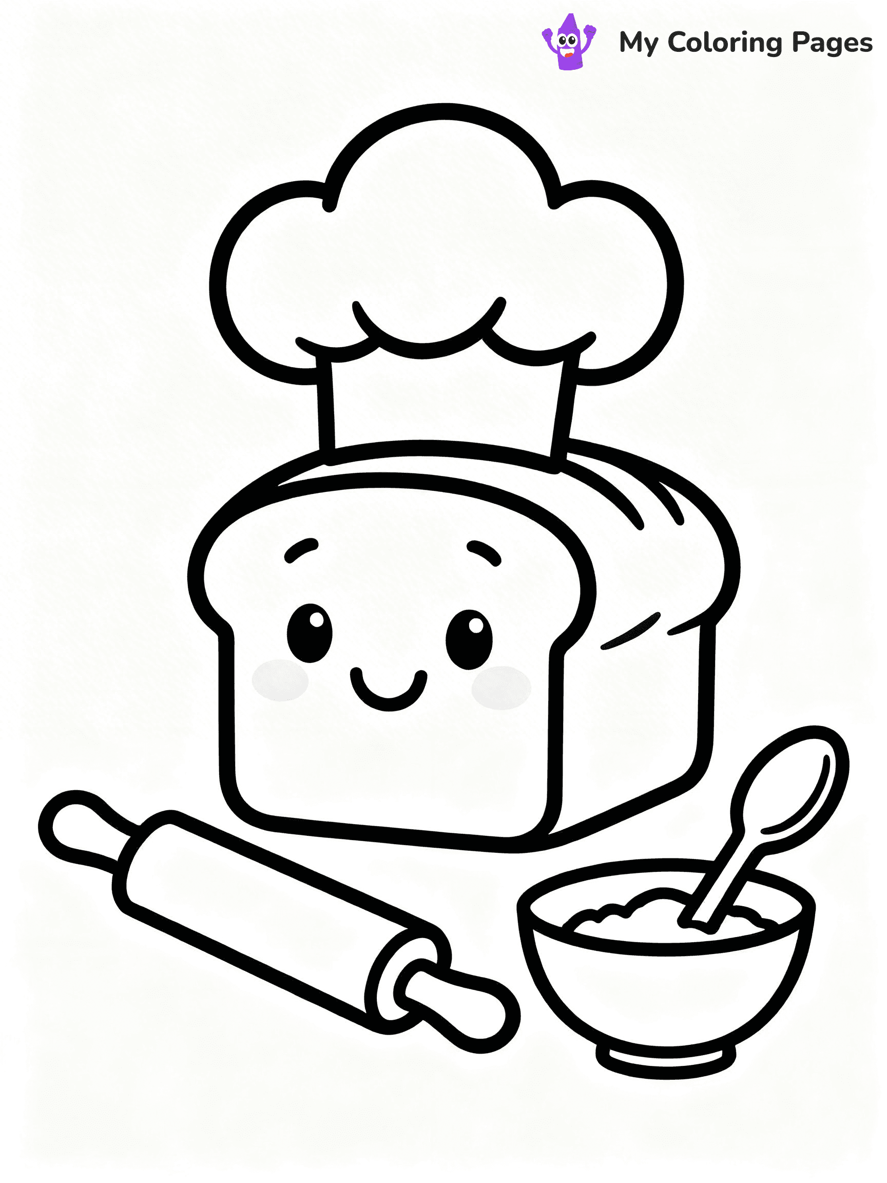 Bread Coloring Pages - 6