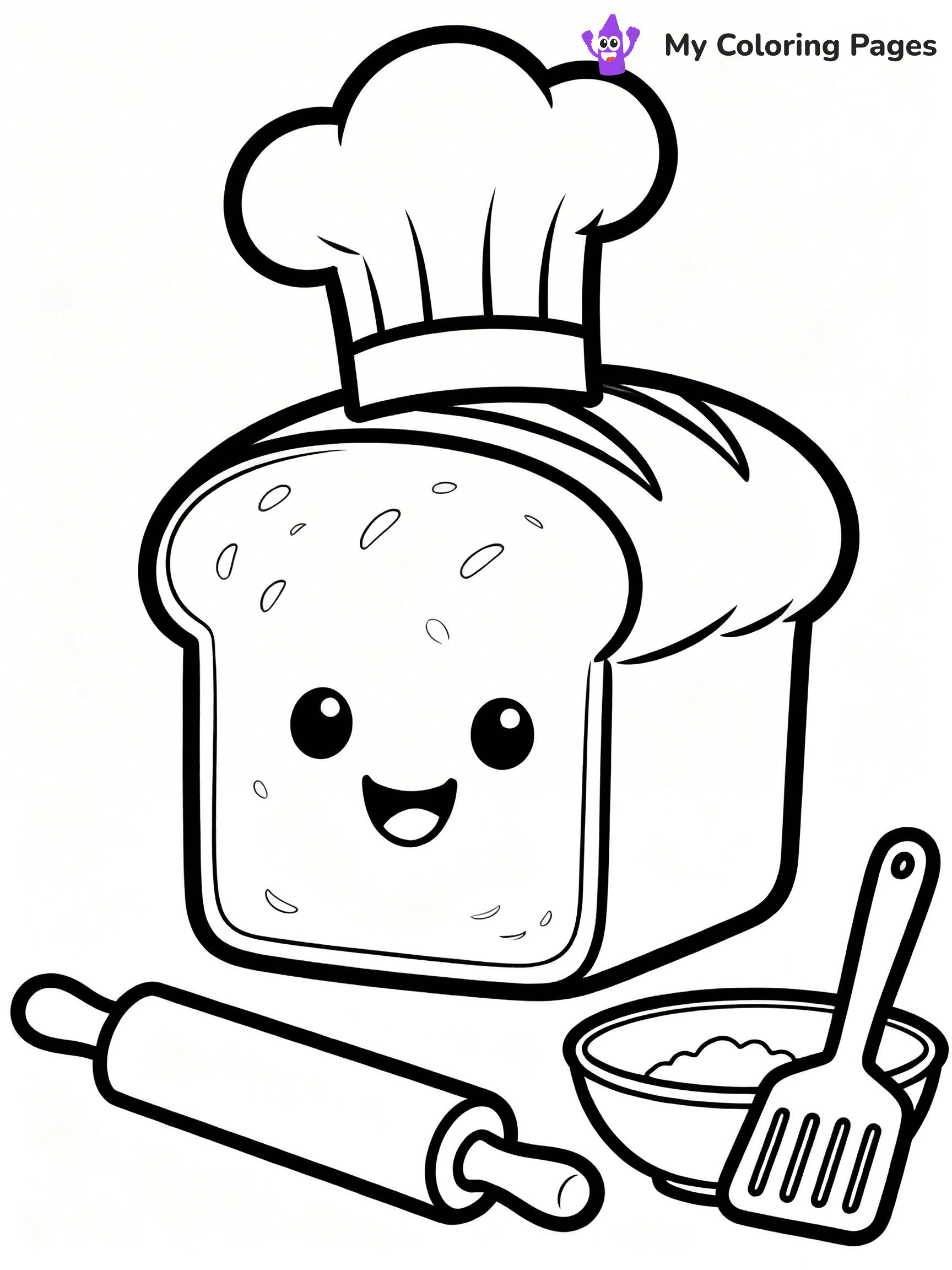 Bread Coloring Pages - 5
