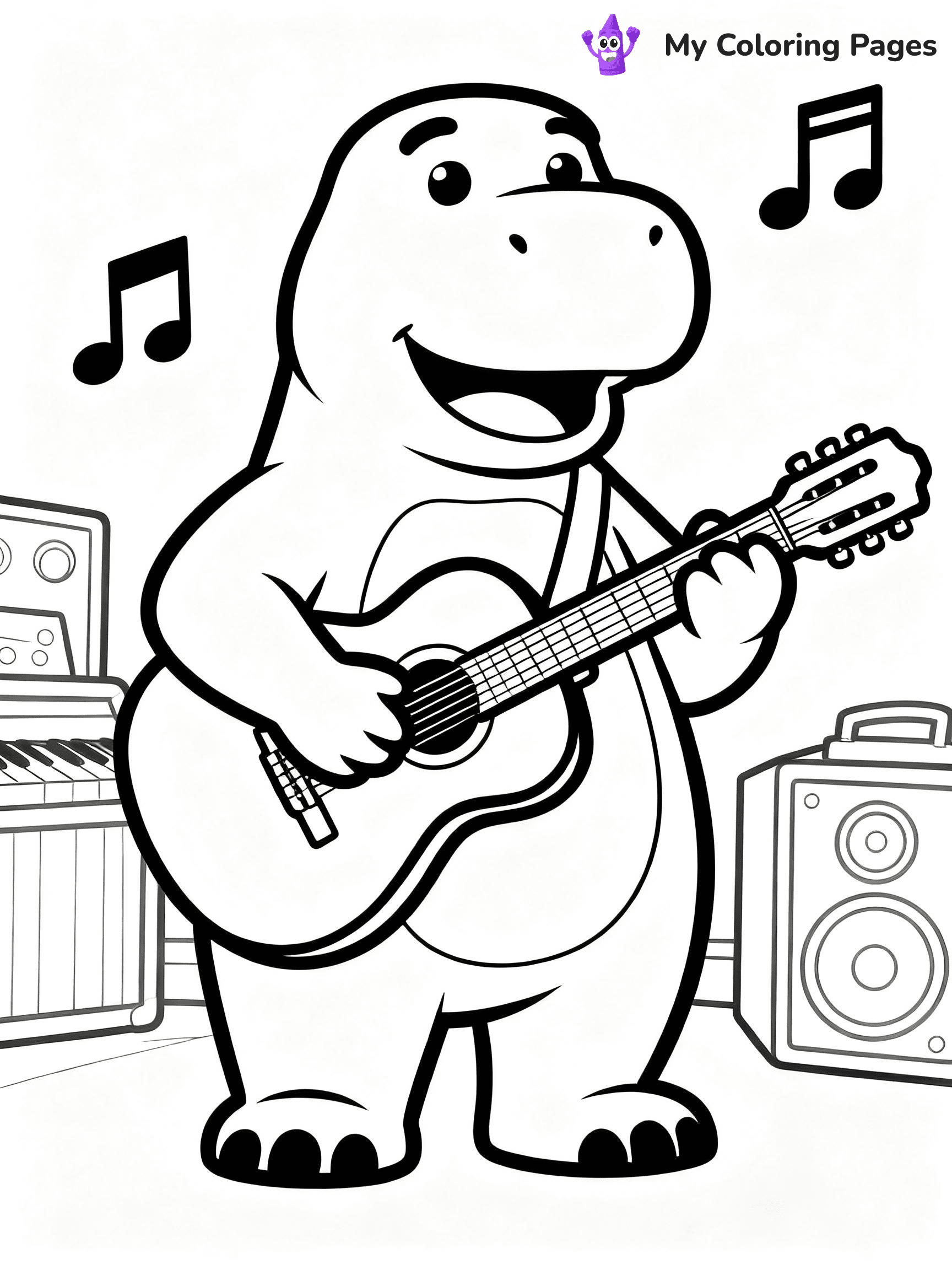 Barney Coloring Pages - 26