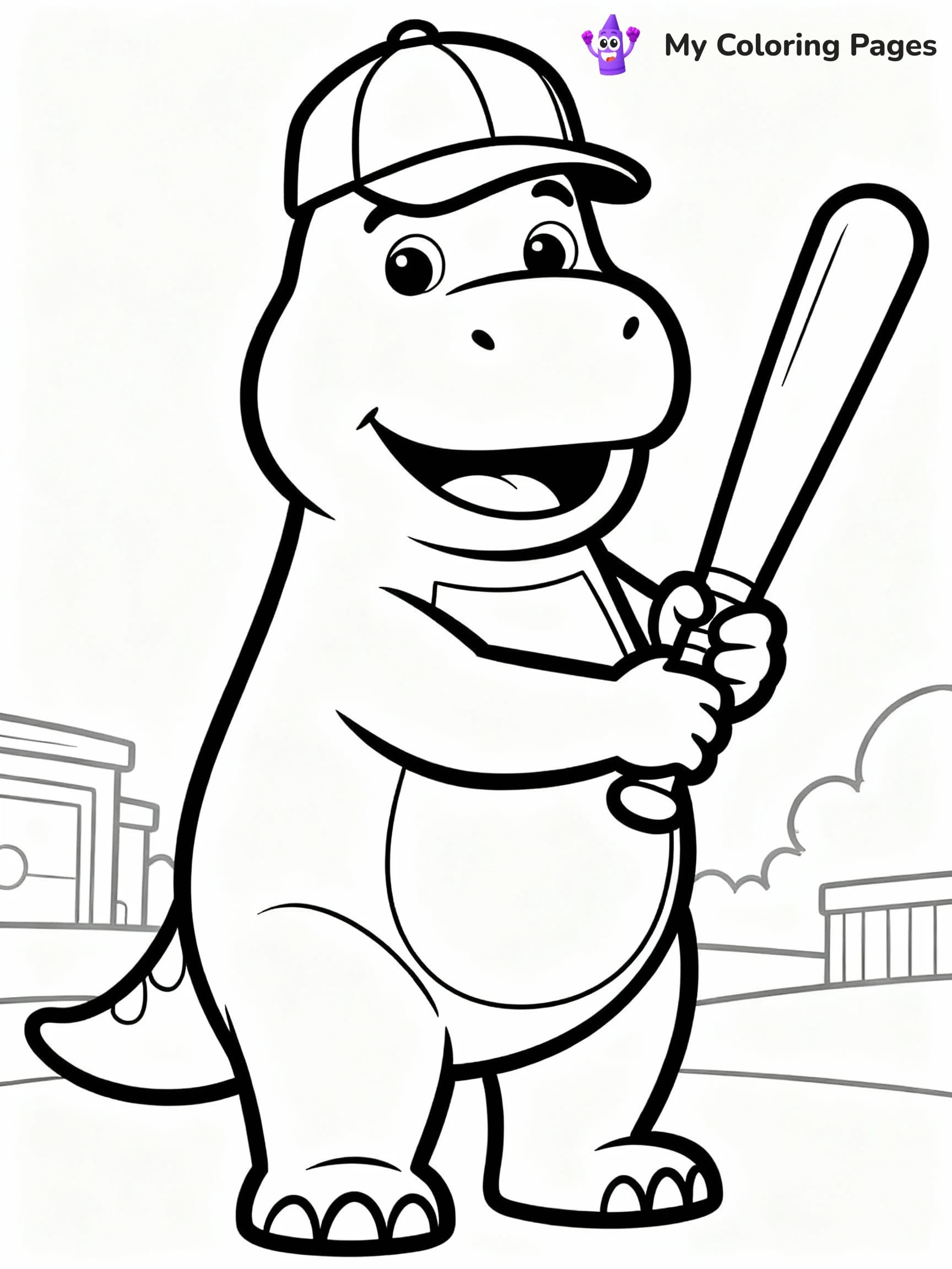 Barney Coloring Pages - 23