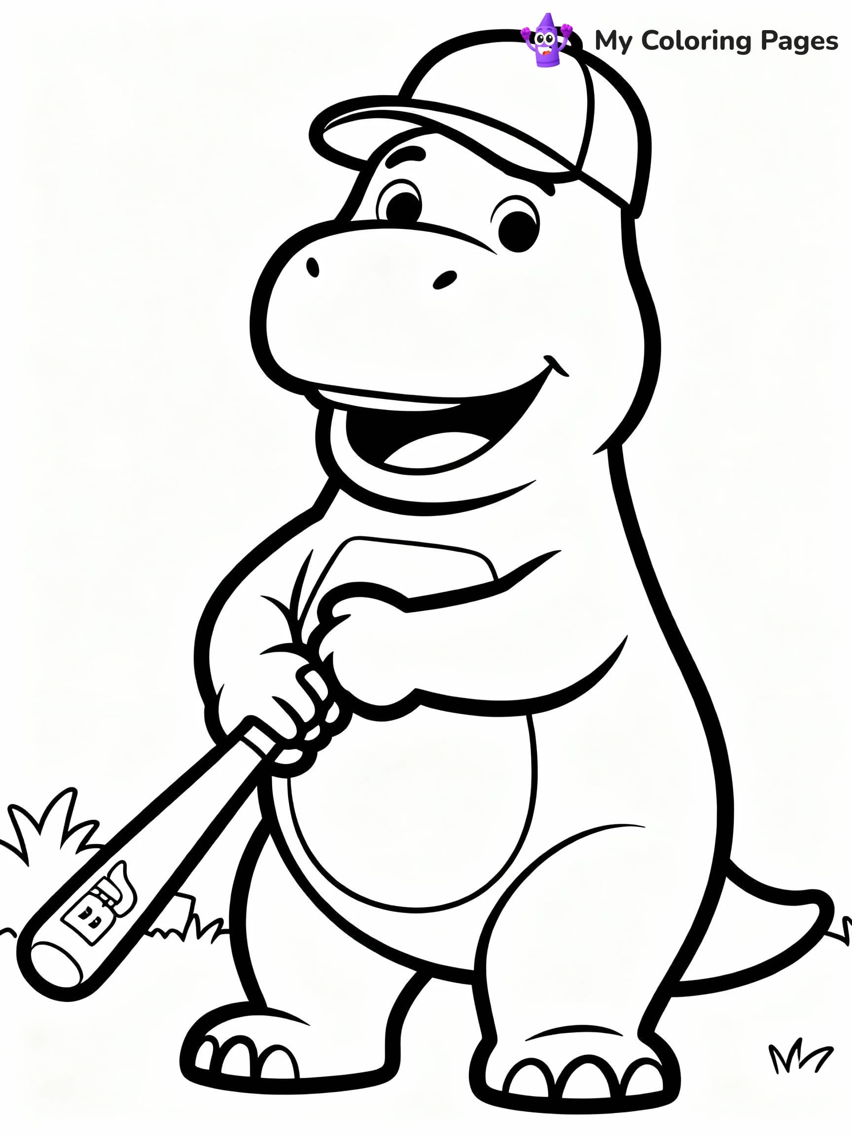 Barney Coloring Pages - 22