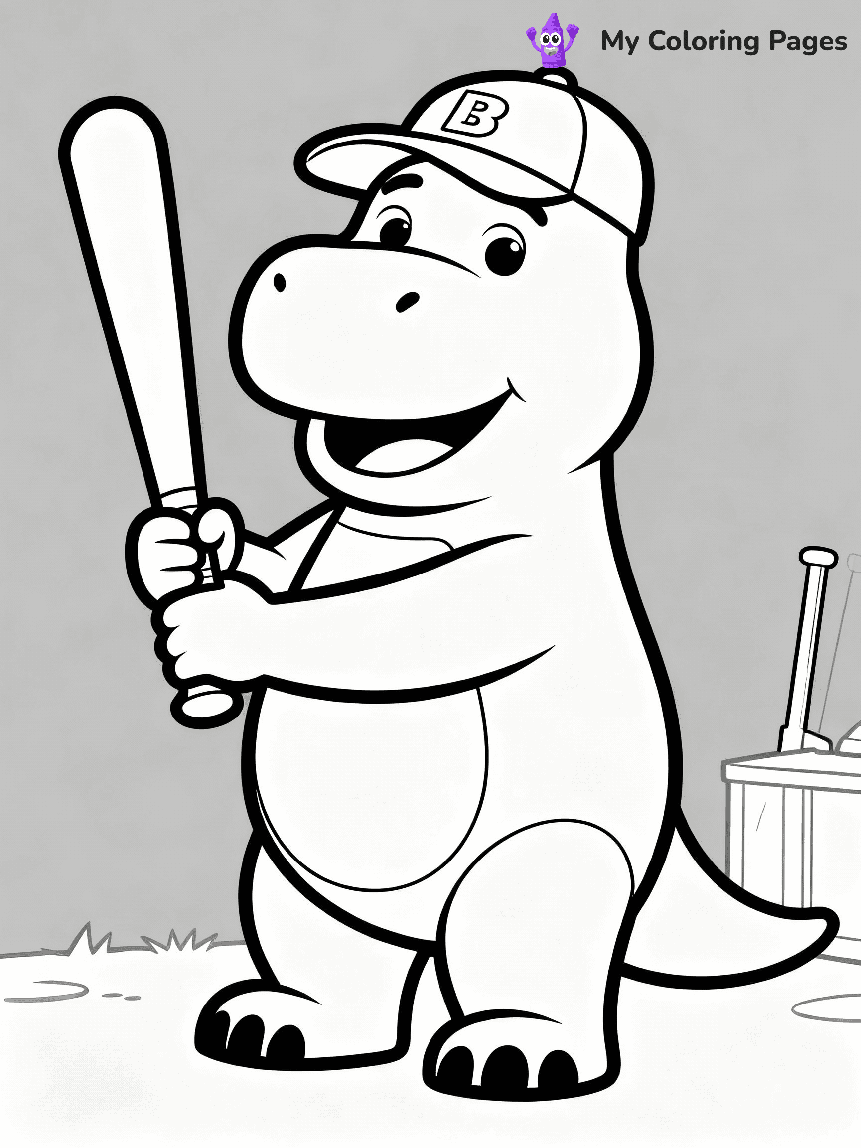 Barney Coloring Pages - 20