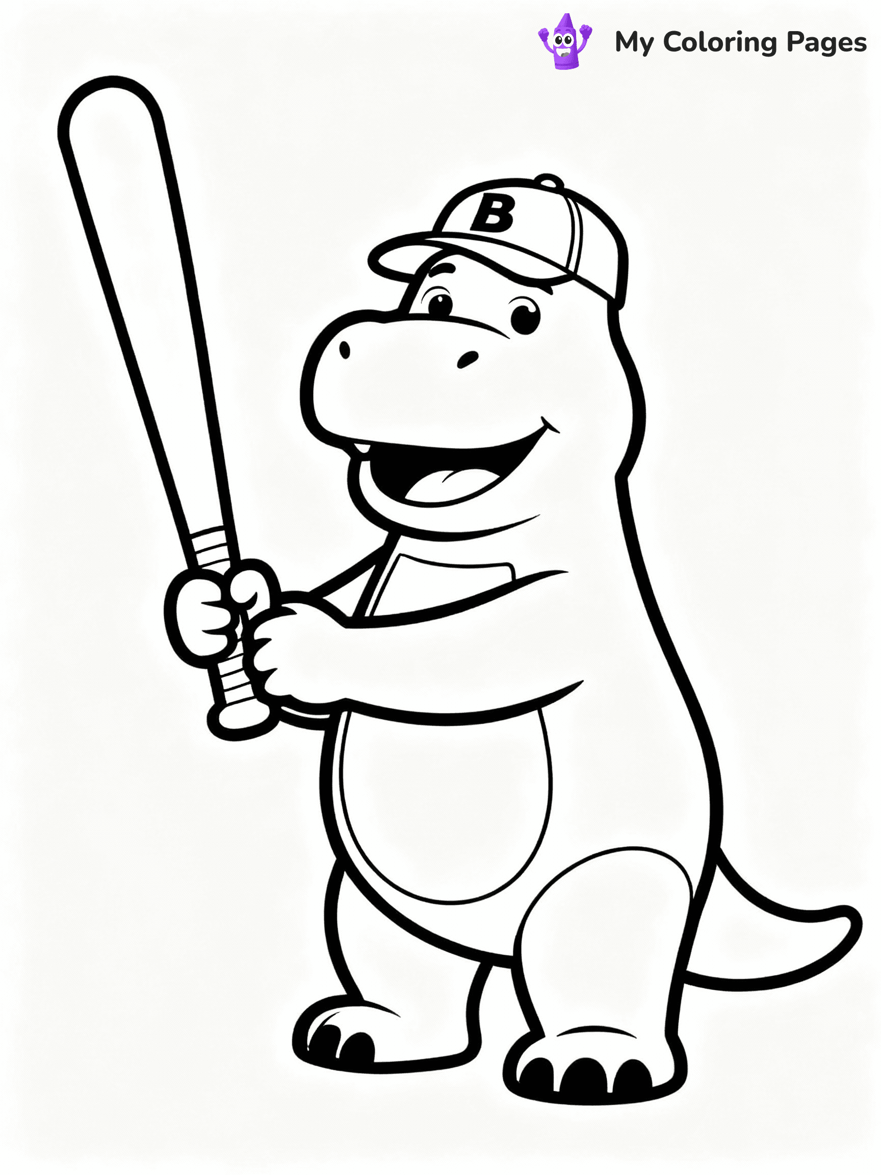 Barney Coloring Pages - 19