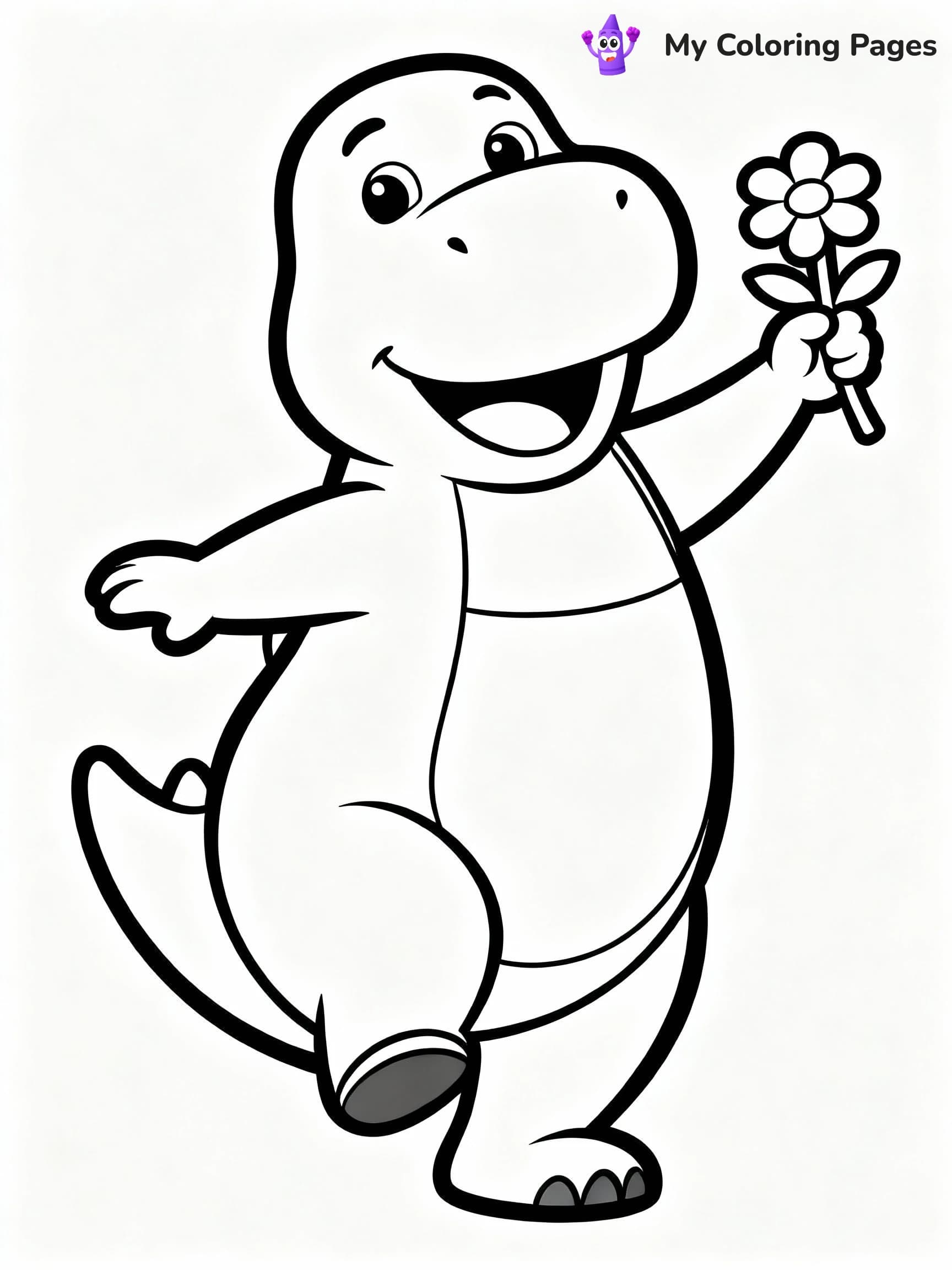 Barney Coloring Pages - 17