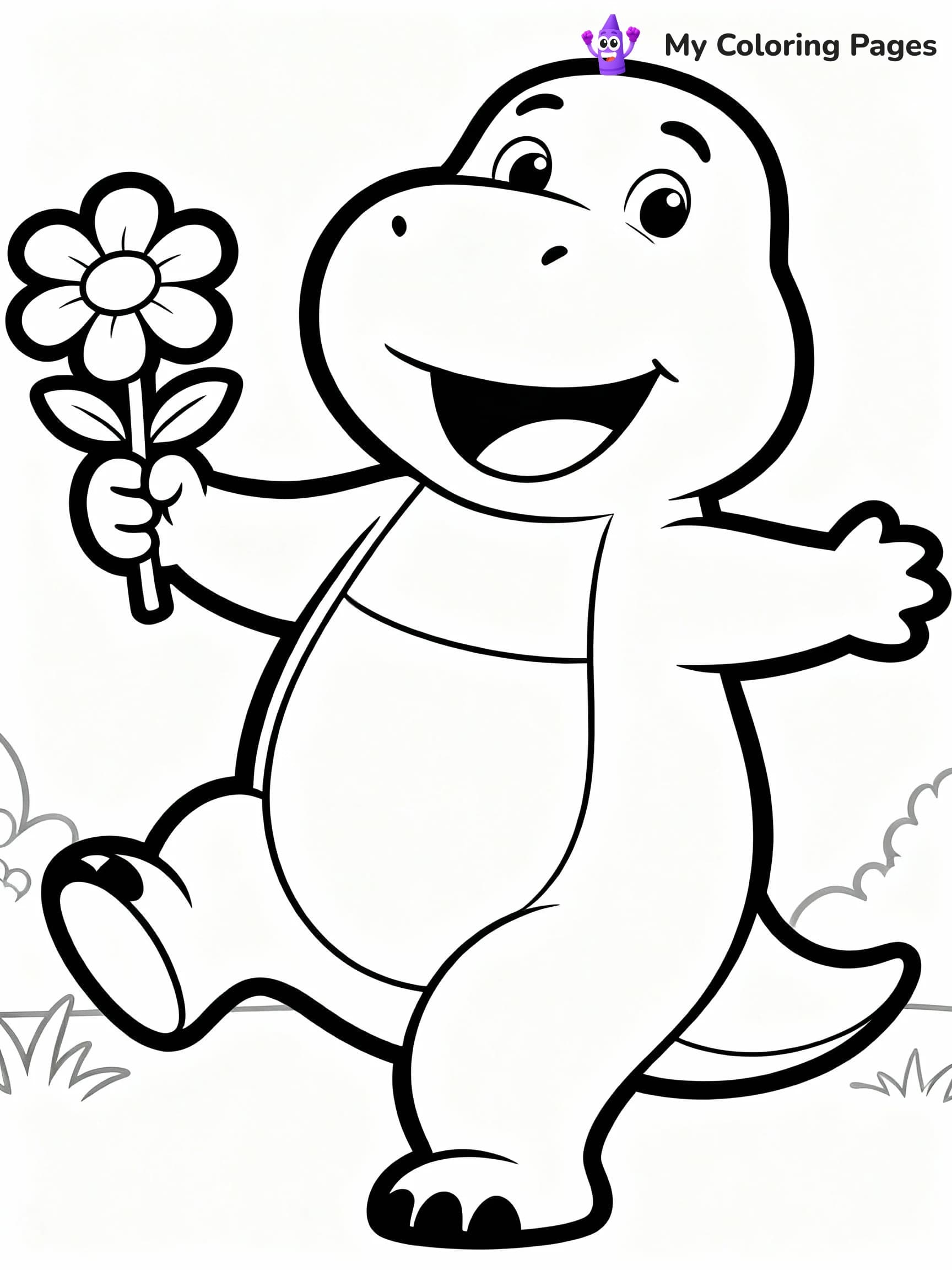 Barney Coloring Pages - 16