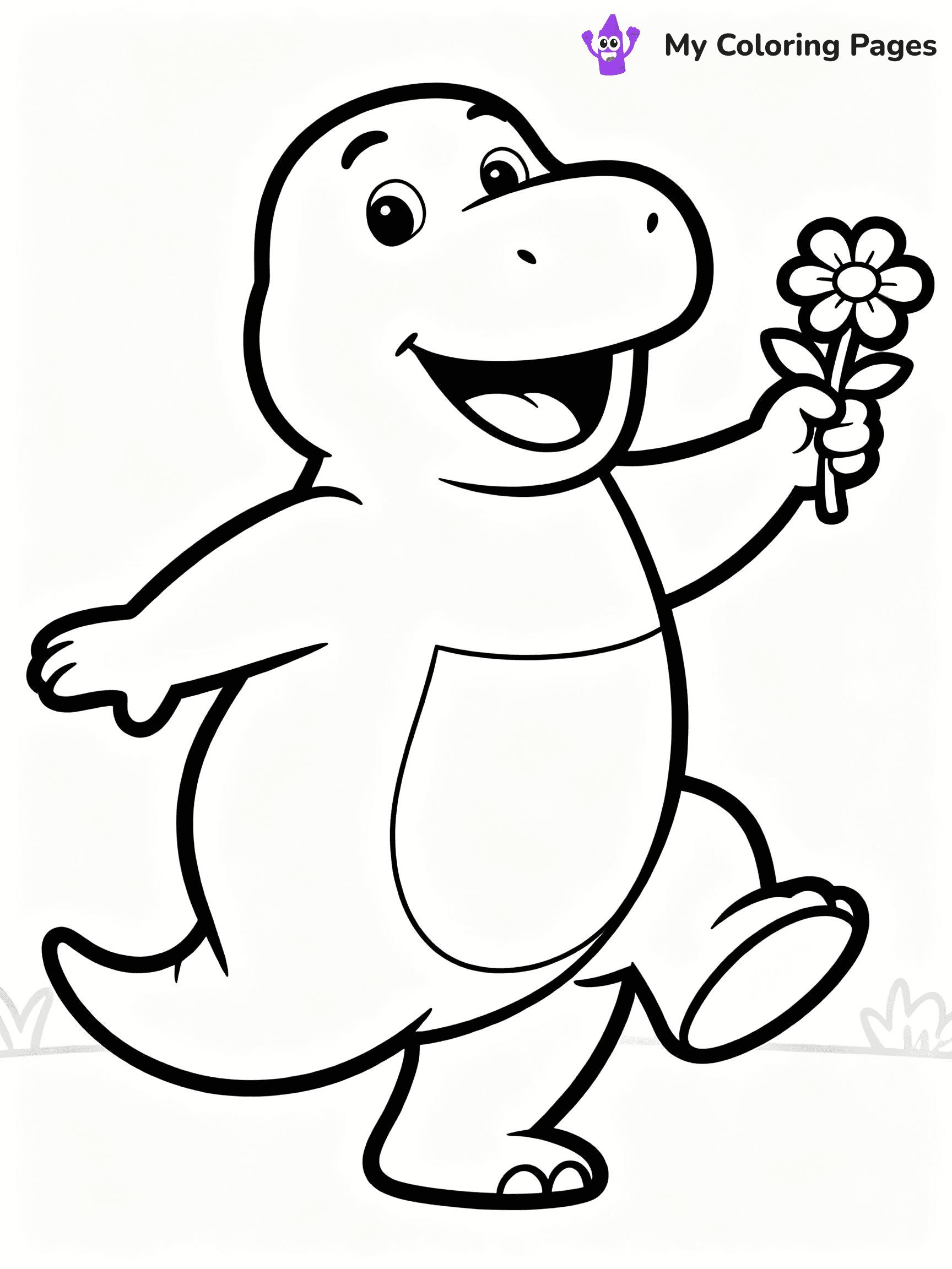 Barney Coloring Pages - 14