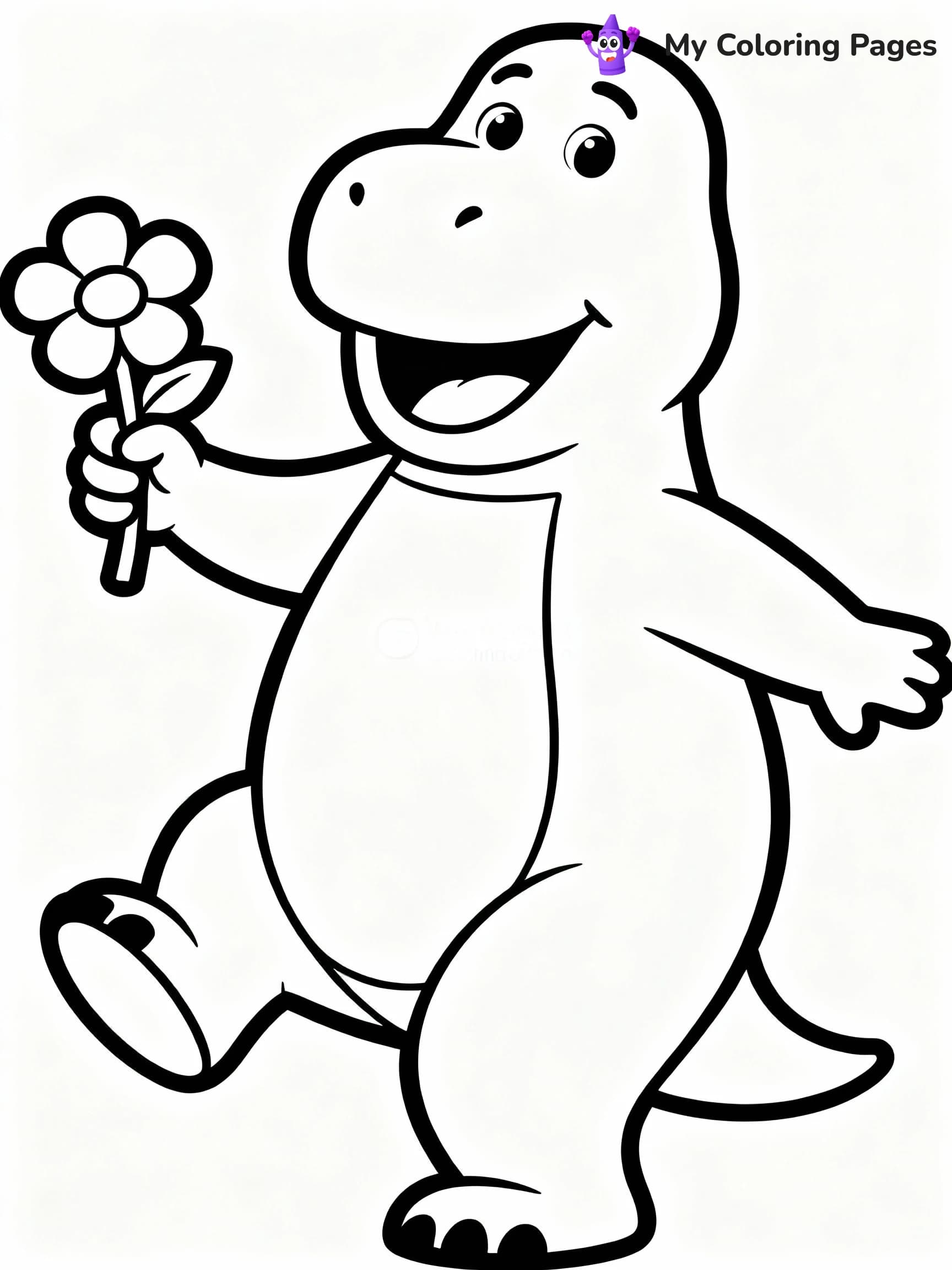 Barney Coloring Pages - 13