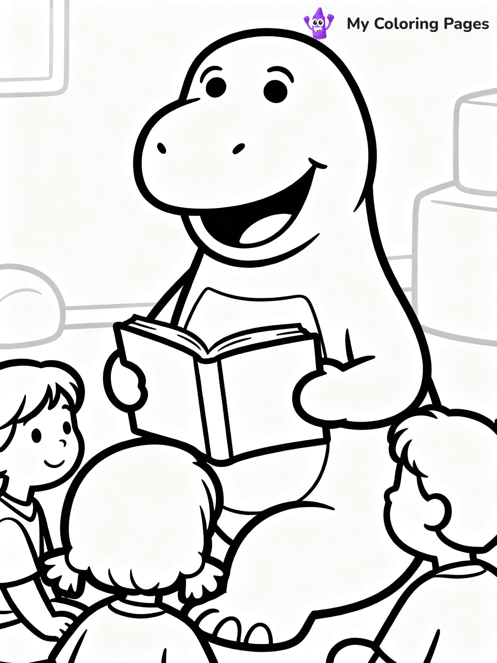 Barney Coloring Pages - 11