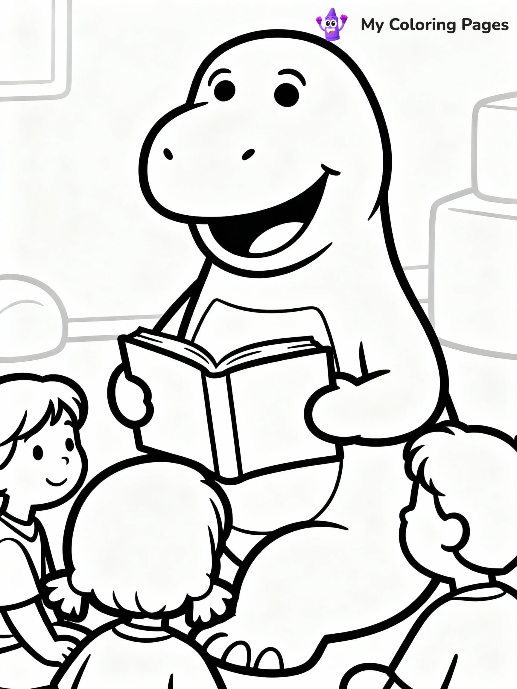 Barney Coloring Pages - 11