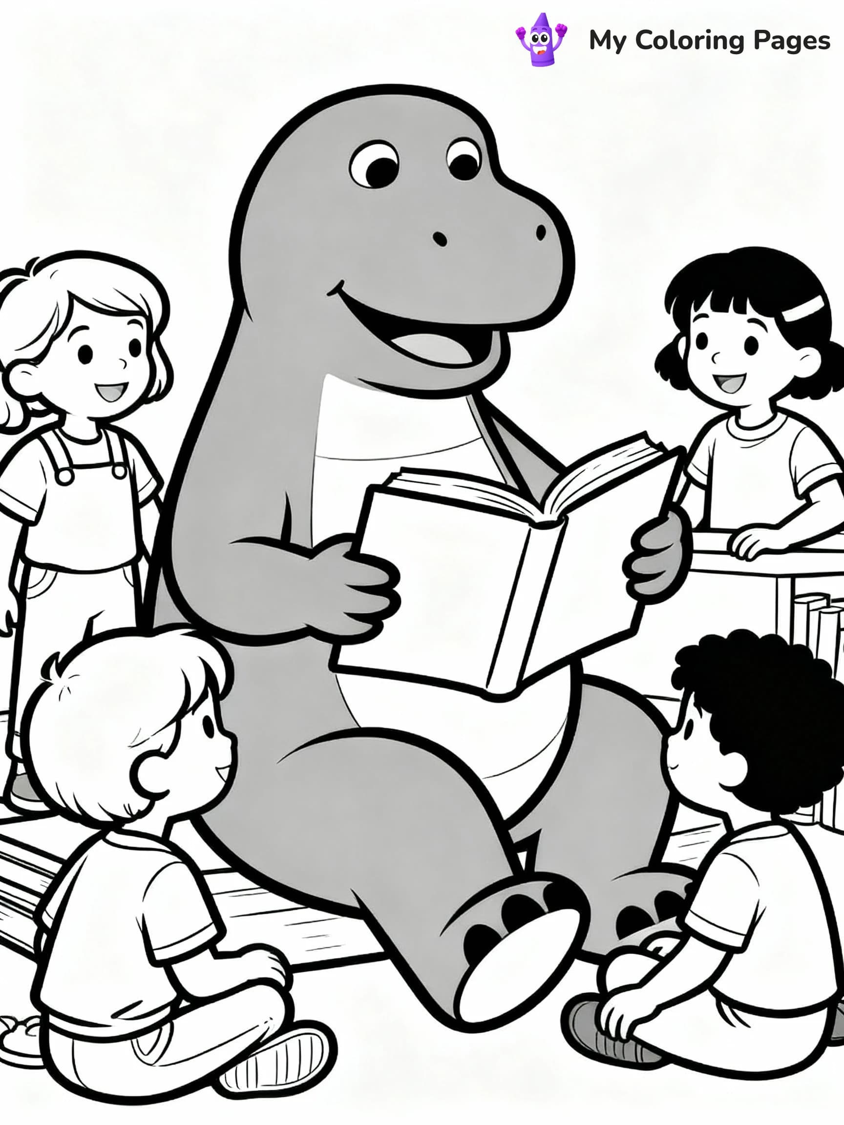 Barney Coloring Pages - 10