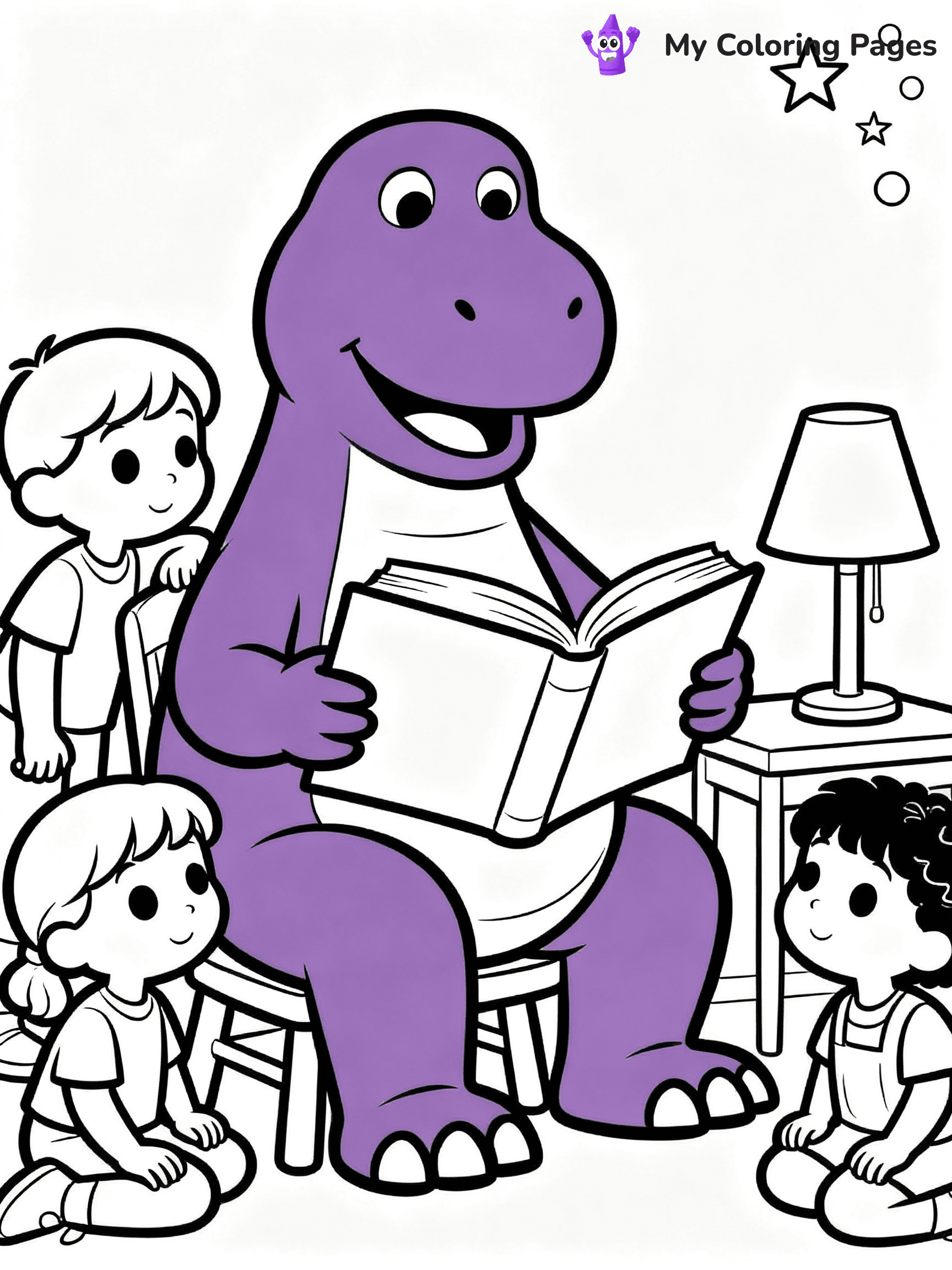 Barney Coloring Pages - 9