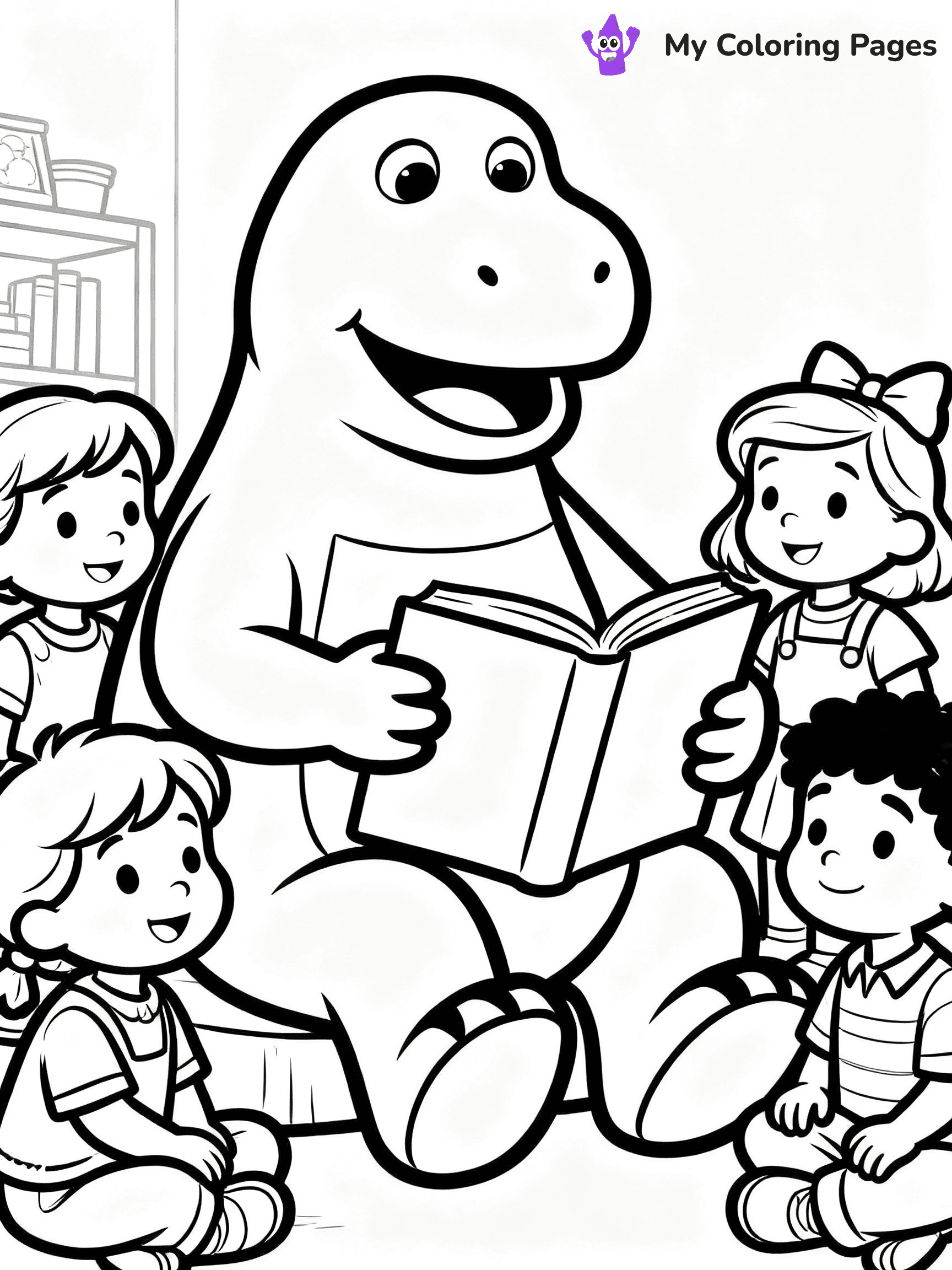Barney Coloring Pages - 8