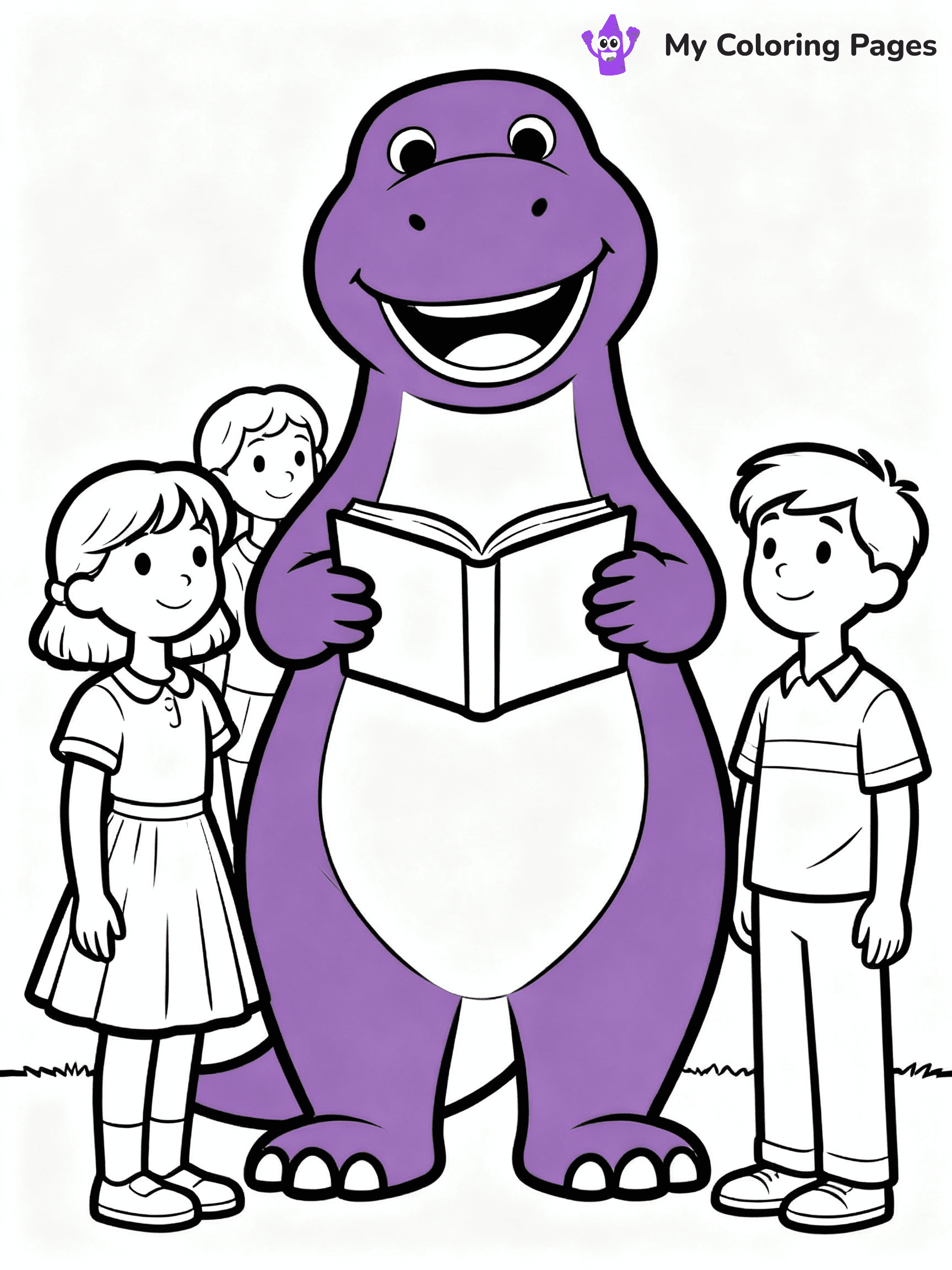 Barney Coloring Pages - 7